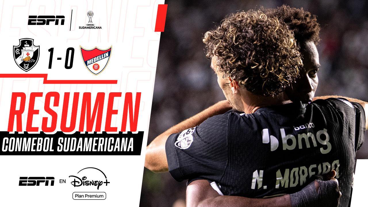 Sobre el final, Vasco da Gama encontró el 1-0 ante Independiente Medellín y pasó de ronda