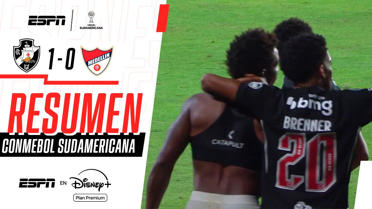 Sobre el final, Vasco da Gama encontró el 1-0 ante Independiente Medellín y pasó de ronda