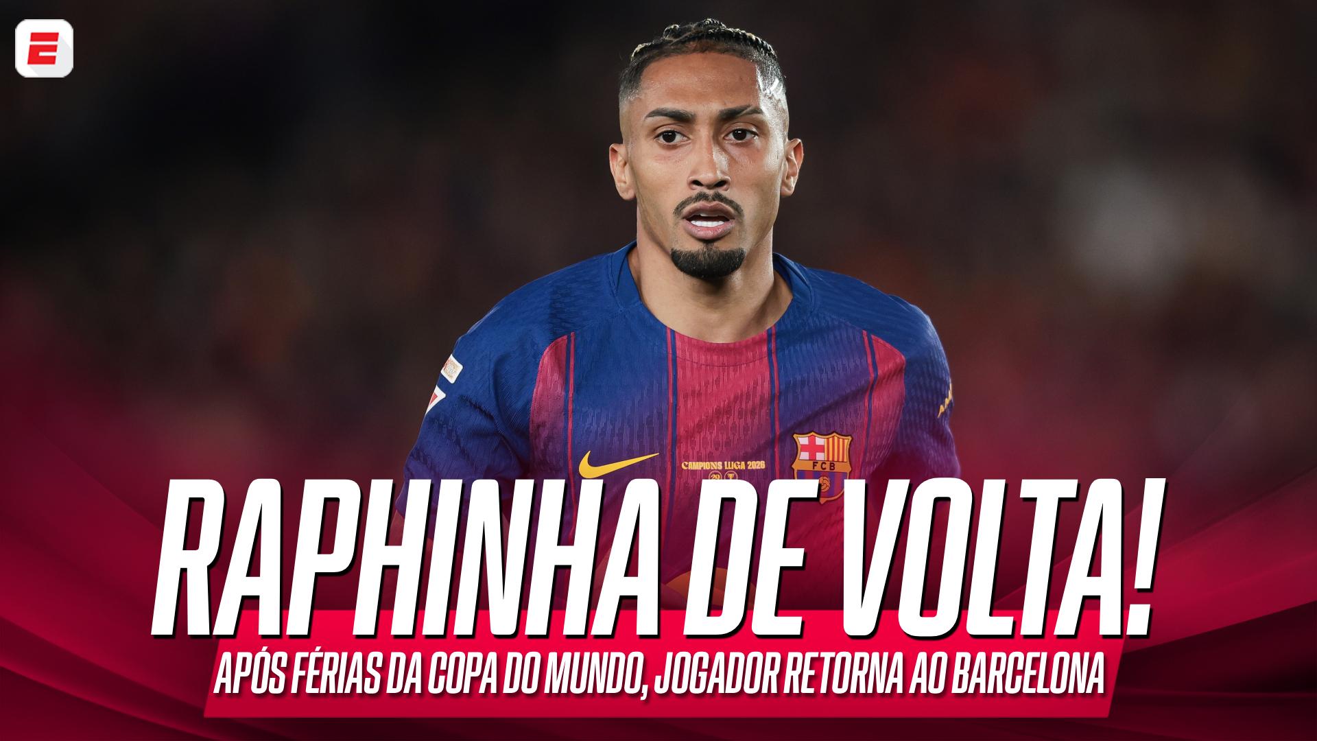 Raphinha de volta! Como foi retorno do brasileiro ao Barcelona após férias da Copa do Mundo