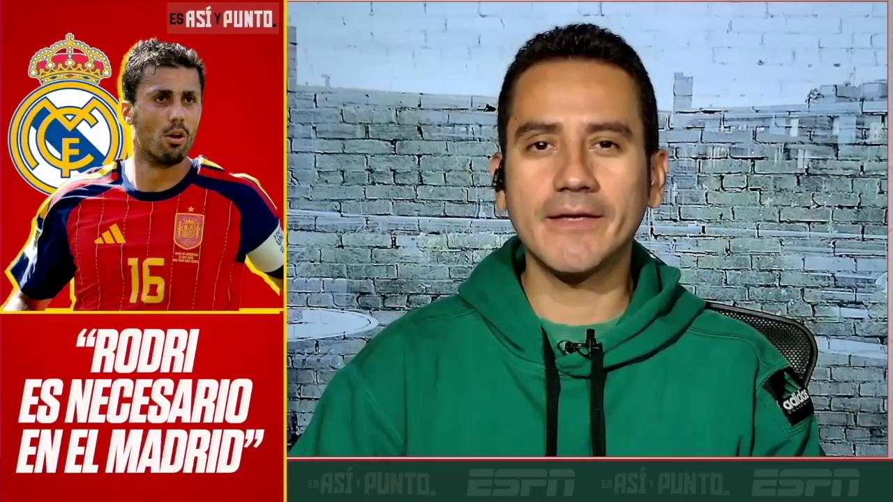 Rodri es un jugador que le hace falta a Real Madrid