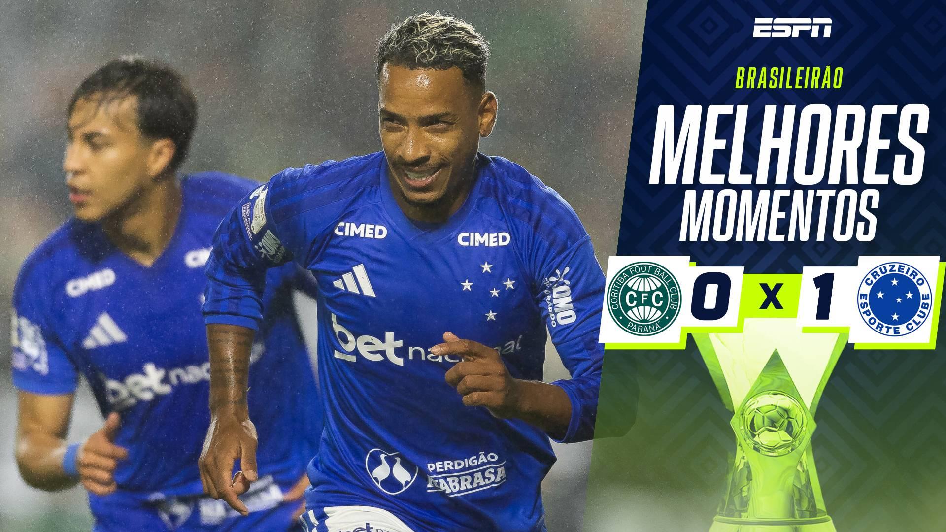 Matheus Pereira decide no Couto Pereira e Cruzeiro vence o Coritiba pelo Brasileirão; veja como foi