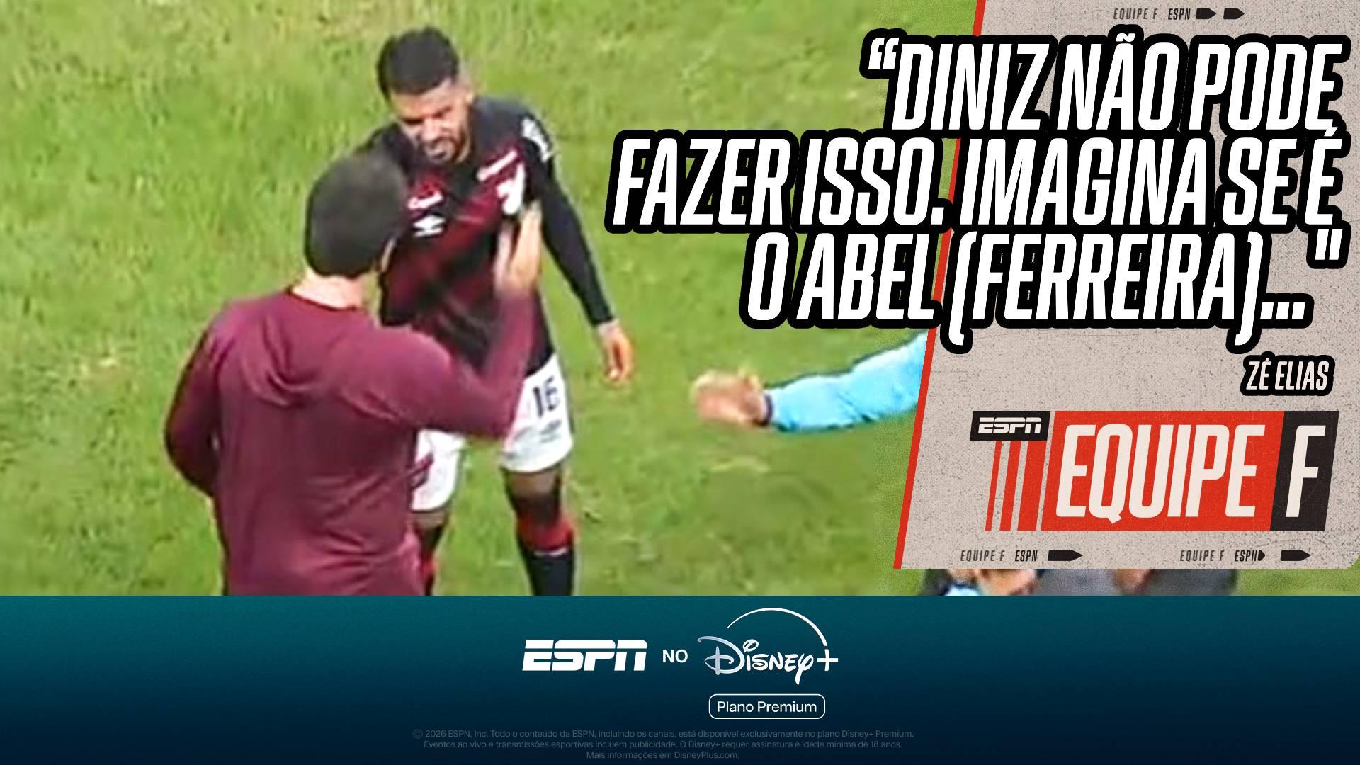 Zé Elias critica Fernando Diniz por confusão com Jadson, do Athletico-PR: 'Imagina se fosse o Abel'