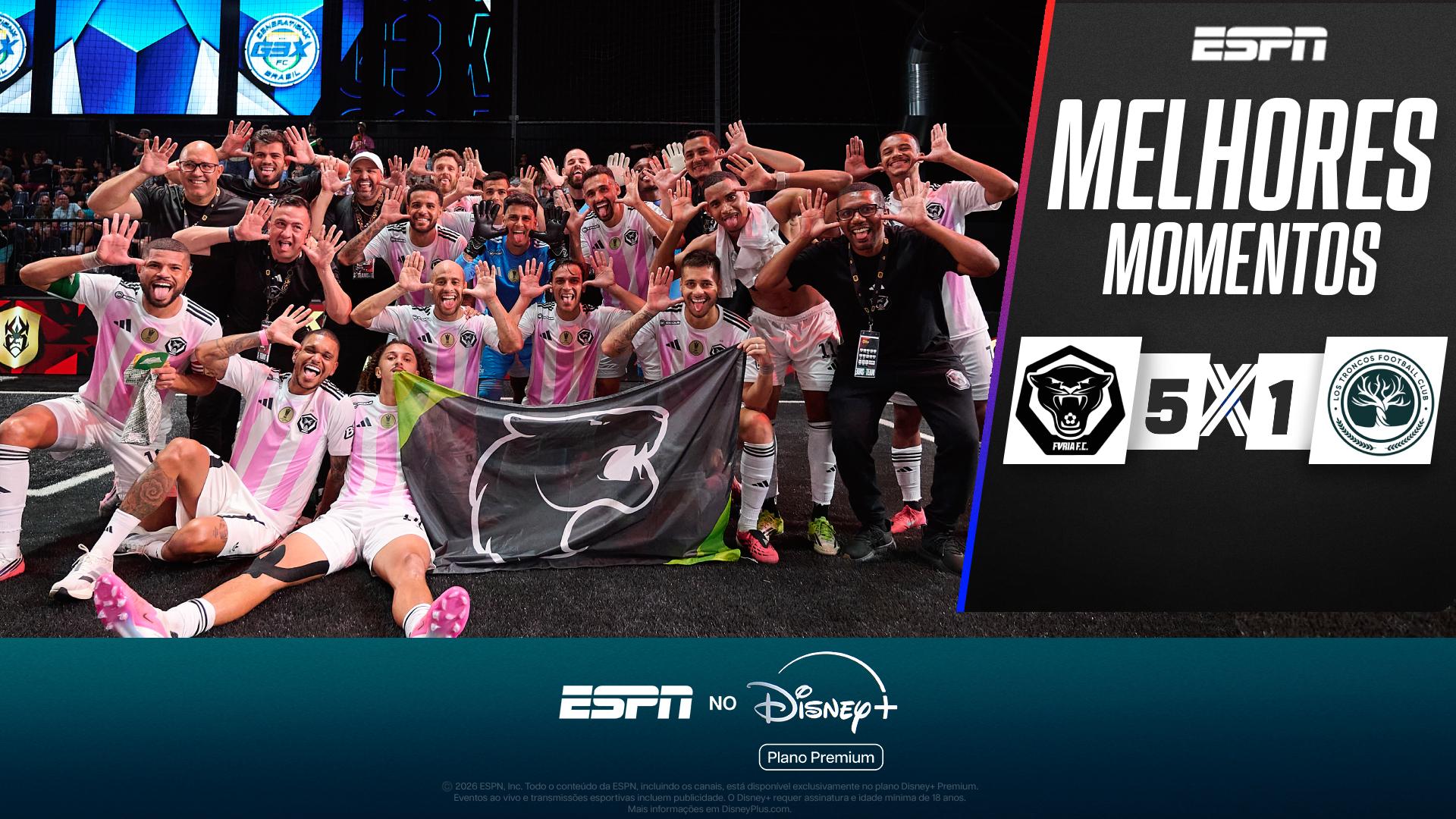 Fúria, de Neymar e Cris Guedes, vence atual campeão Los Troncos e vai às semifinais da Copa do Mundo de Clubes da Kings League; VEJA melhores momentos
