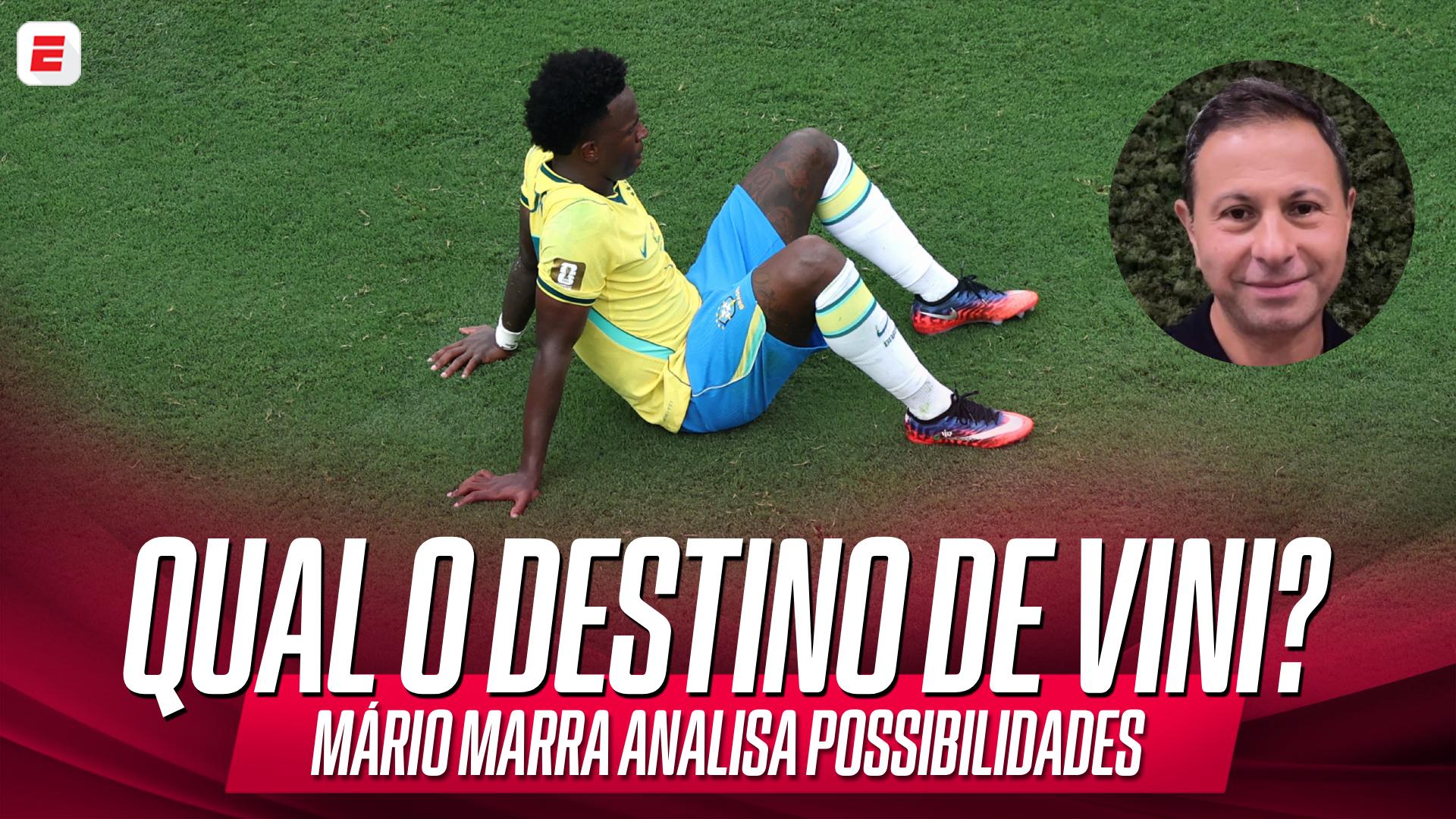 Permanência no Real Madrid ou ida ao Arsenal: qual o destino ideal para Vini Jr? Mário Marra analisa