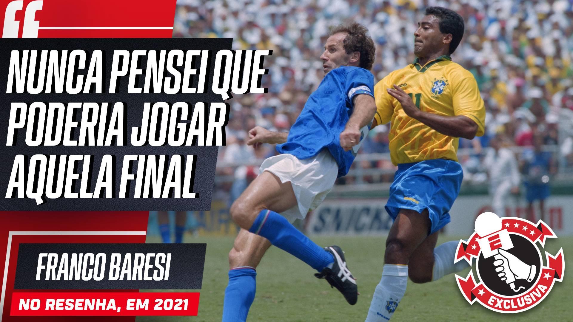 Vice para o Brasil no tetra de 1994, Baresi contou como 'parou' Bebeto e Romário mesmo lesionado: 'Quando pegavam na bola...'