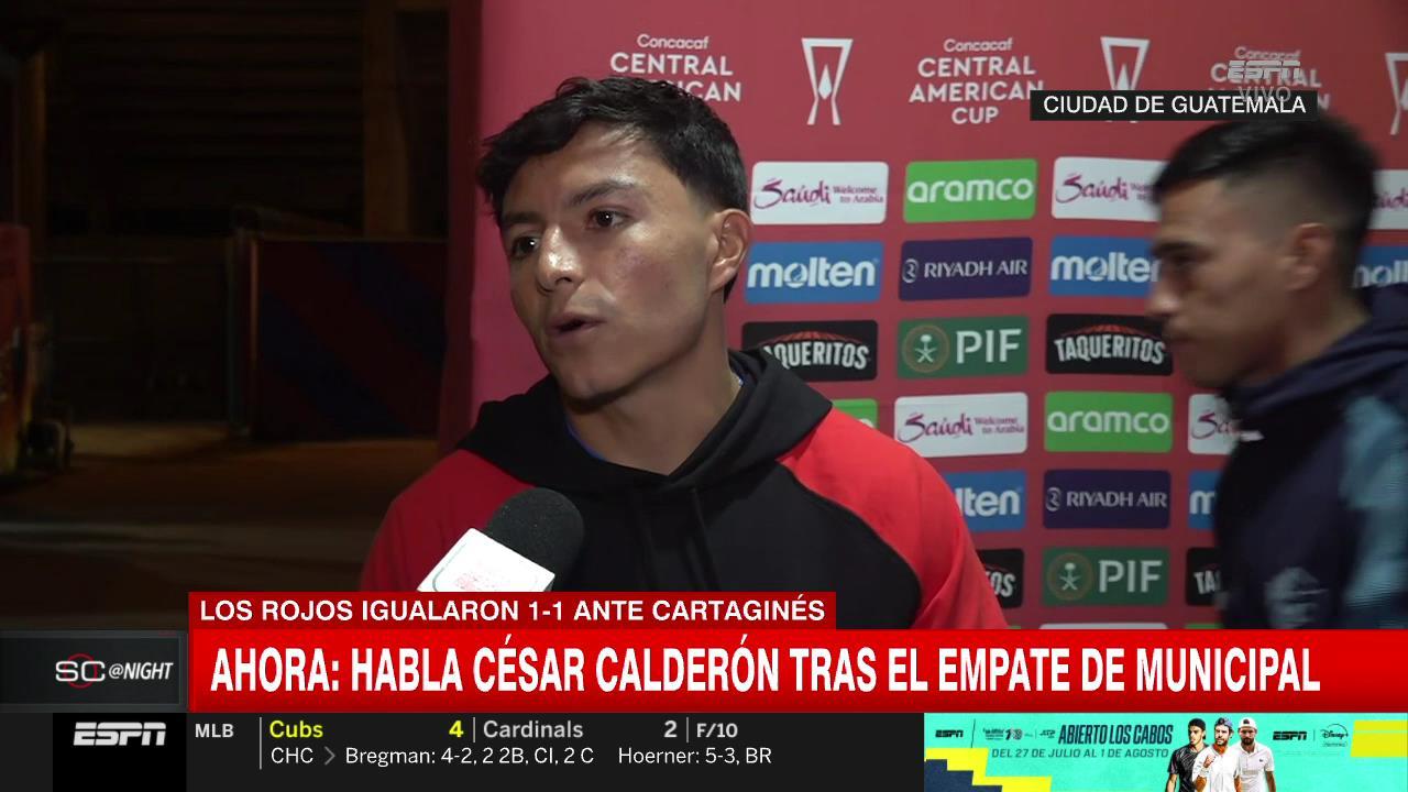 César Calderón: "No hay excusas, fue un partido complicado"