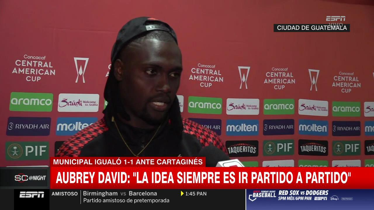 Aubrey David: "Es un empate que se siente como una derrota; tenemos que sacar ventaja en casa"