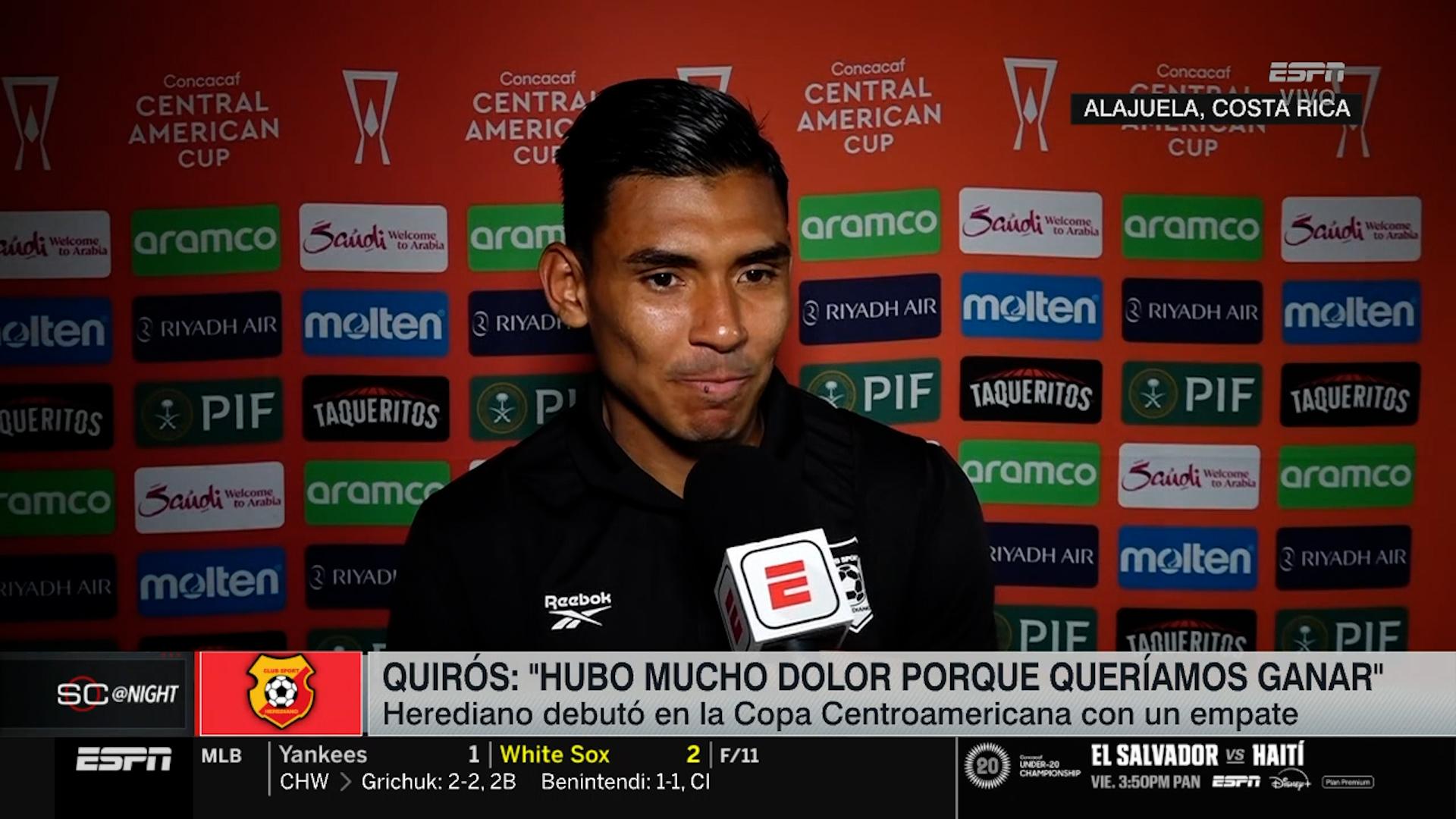 Haxzel Quirós: "Nosotros estamos acostumbrados a la cancha sintética, por ahí el cansancio se apoderó"