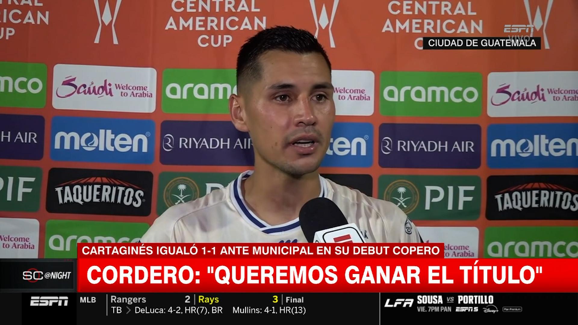 Randal Cordero: "Si no se pudo ganar, tampoco se pierde, fue un punto muy valioso"