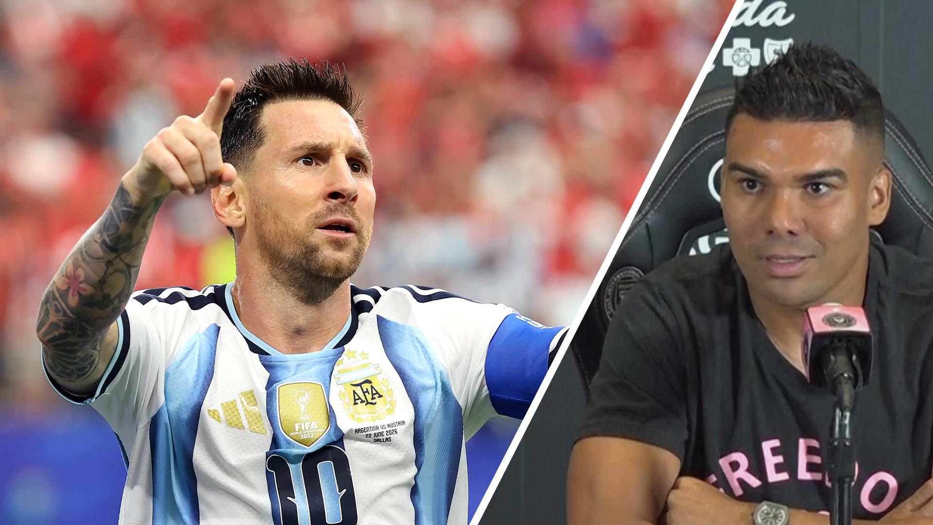 Casemiro calls Messi 'the god of football'