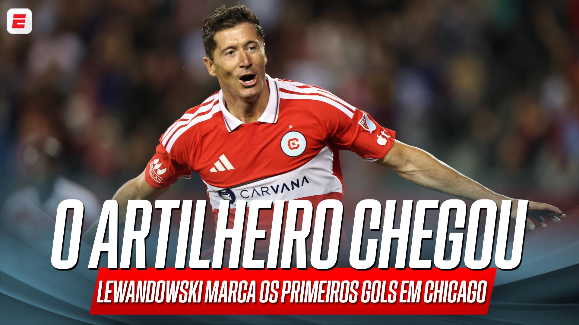 O artilheiro de Chicago chegou! VEJA os primeiros gols de Lewandowski na MLS