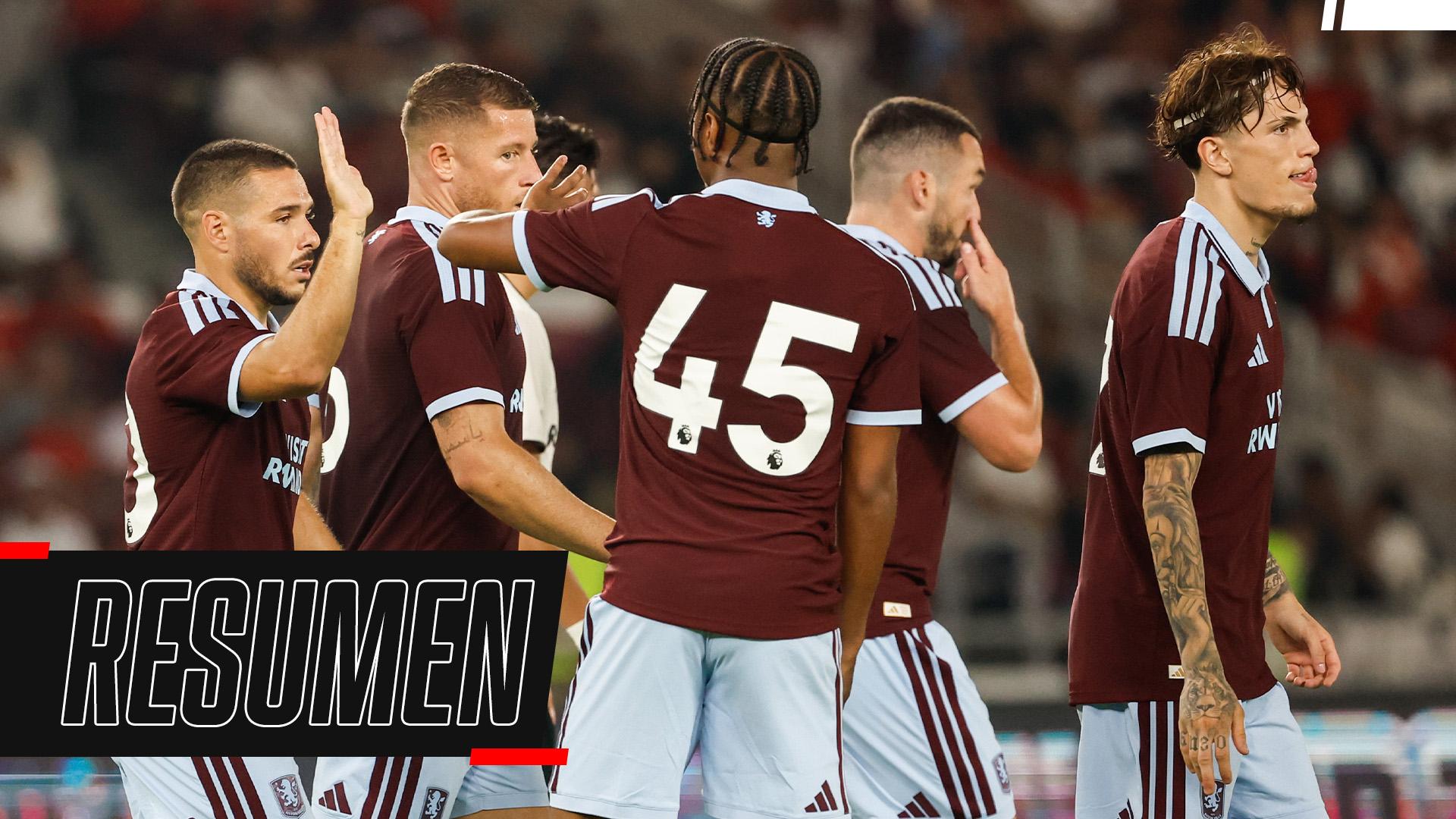 Debut de Garnacho y gol de Buendía para que Aston Villa le gane 3-1 a All Star en Indonesia