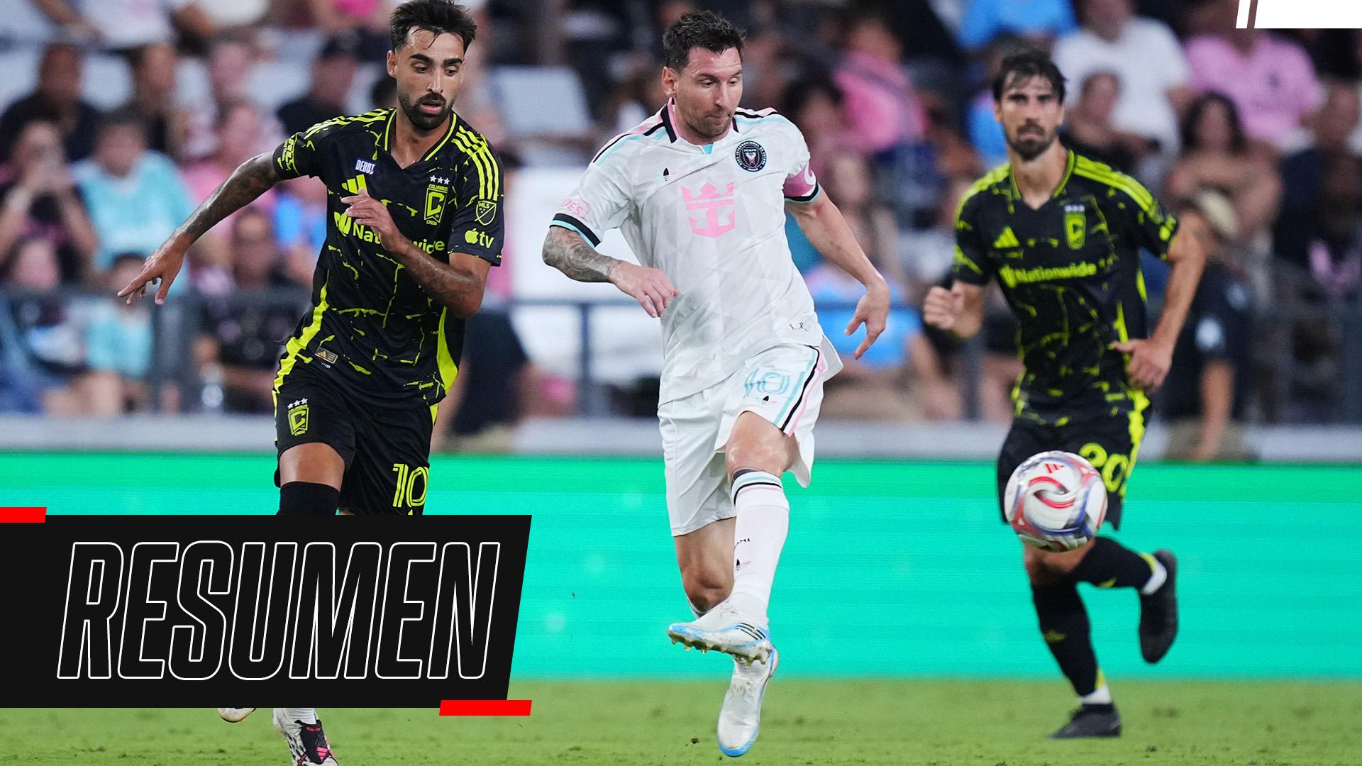 Con el regreso de Messi, Inter Miami igualó 2-2 frente a Columbus Crew