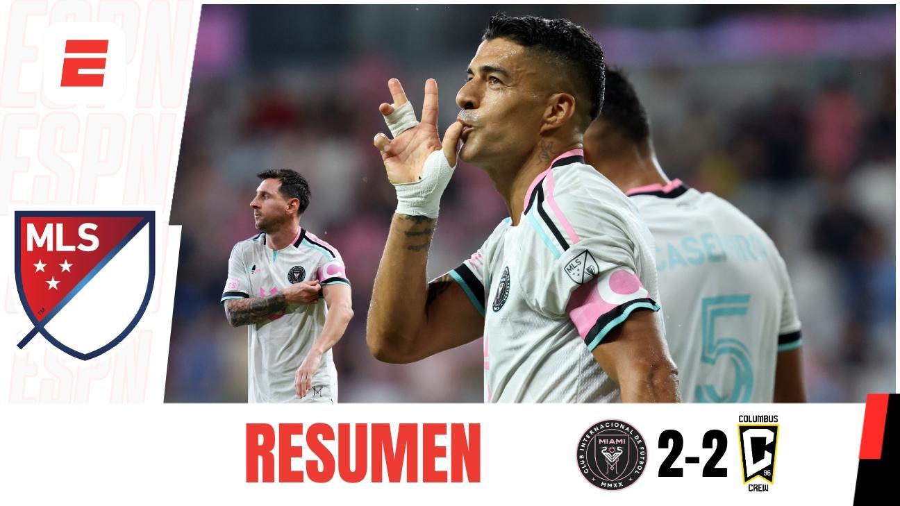 Luis Suárez firma una joya en el empate de Inter Miami 2-2 ante Columbus Crew