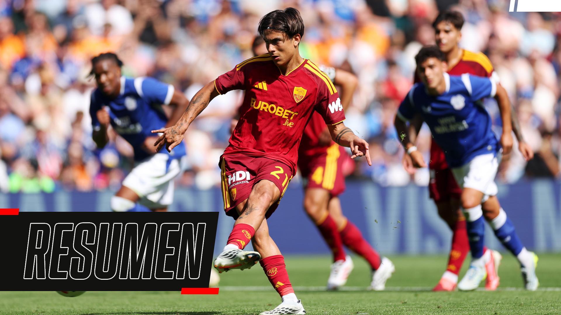 Dybala anotó en la caída de la Roma ante Cardiff