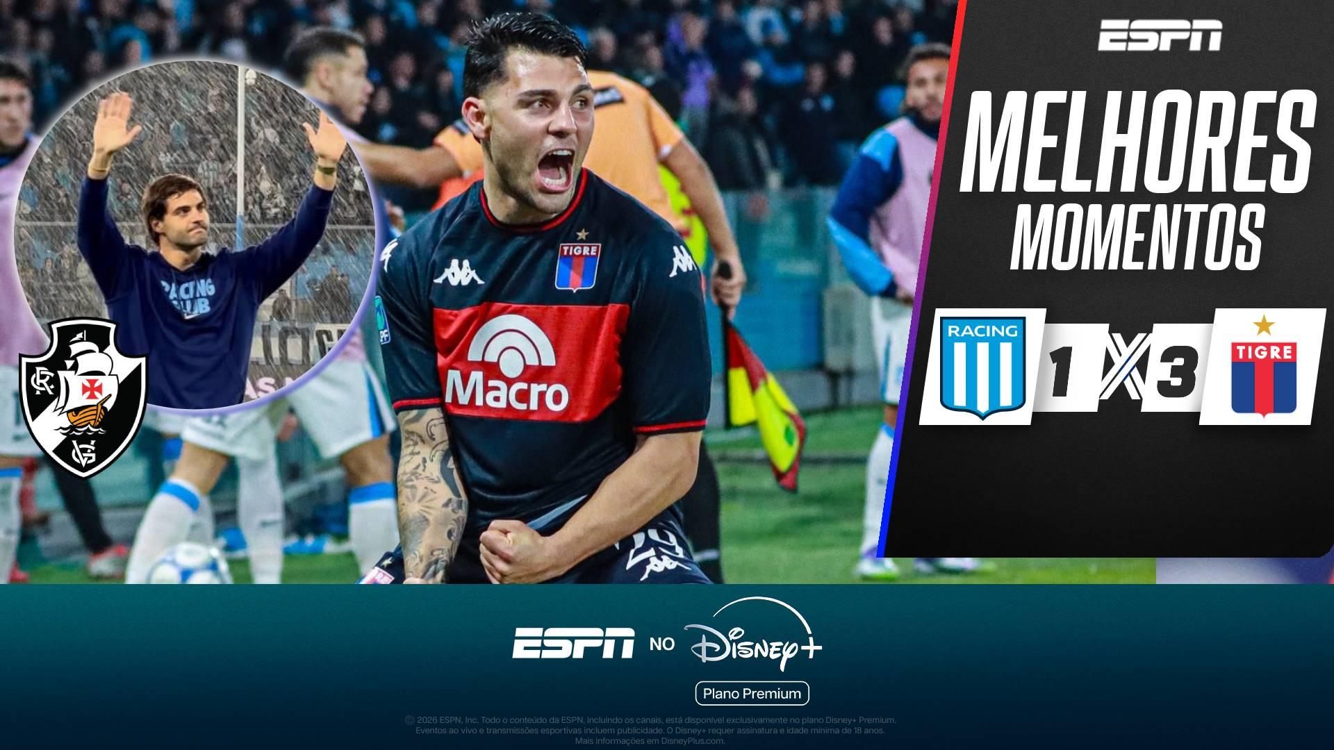 Na despedida de Sosa, Racing é derrotado pelo Tigre em casa pelo Campeonato Argentino; VEJA os melhores momentos