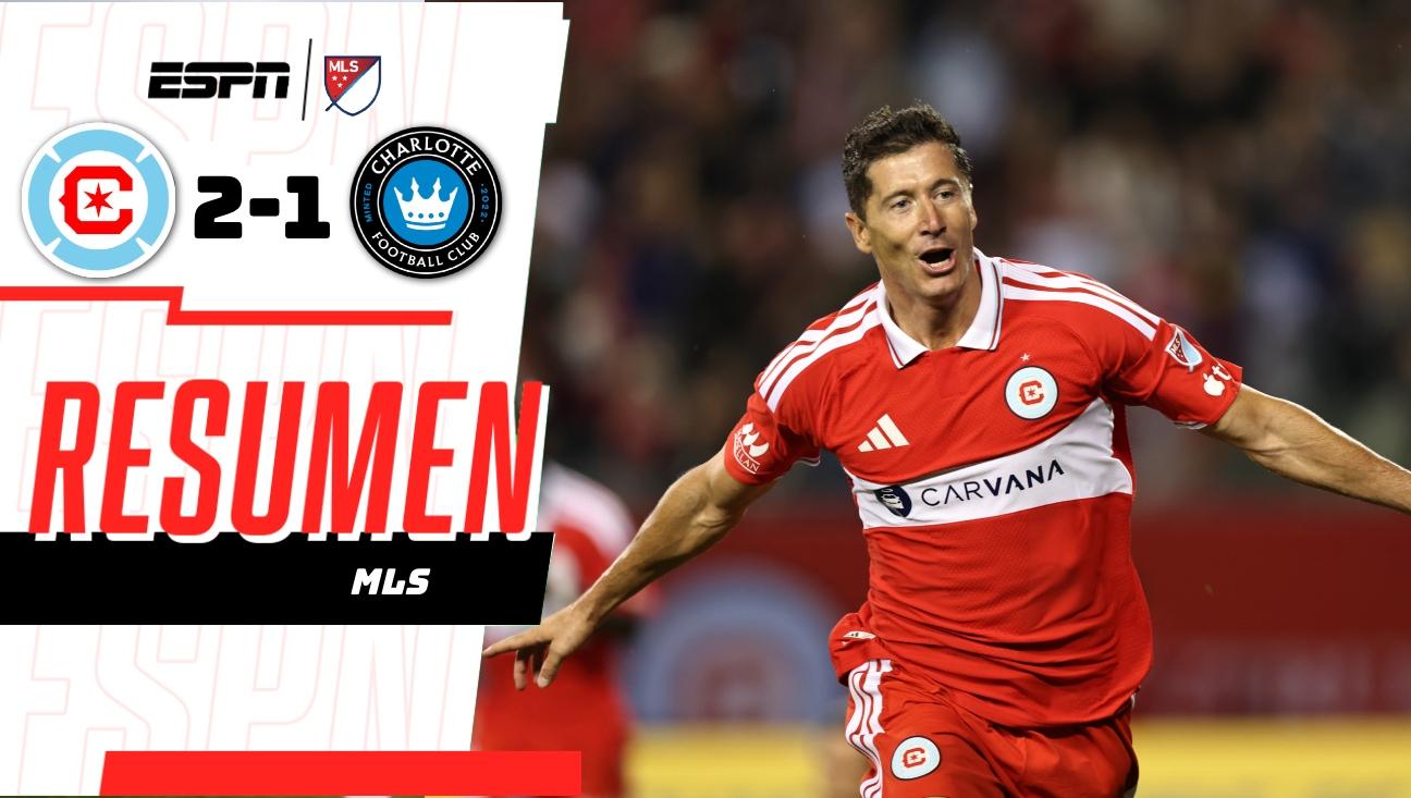 Lewandowski anota doblete en su debut en casa para ayudar Chicago vencer Charlotte