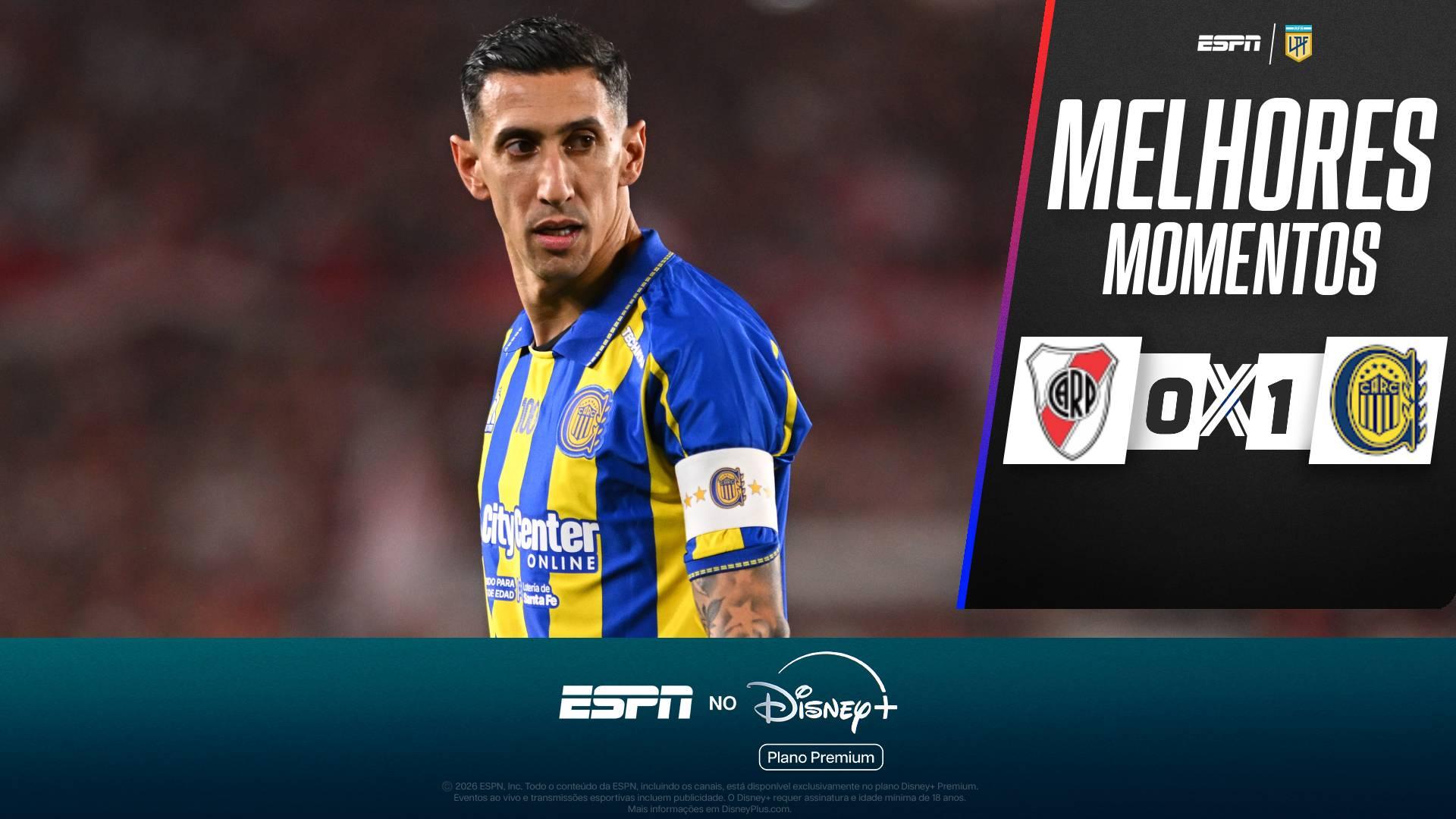 Di María comanda vitória do Rosario Central sobre o River Plate dentro do Monumental pelo Campeonato Argentino; VEJA os melhores momentos