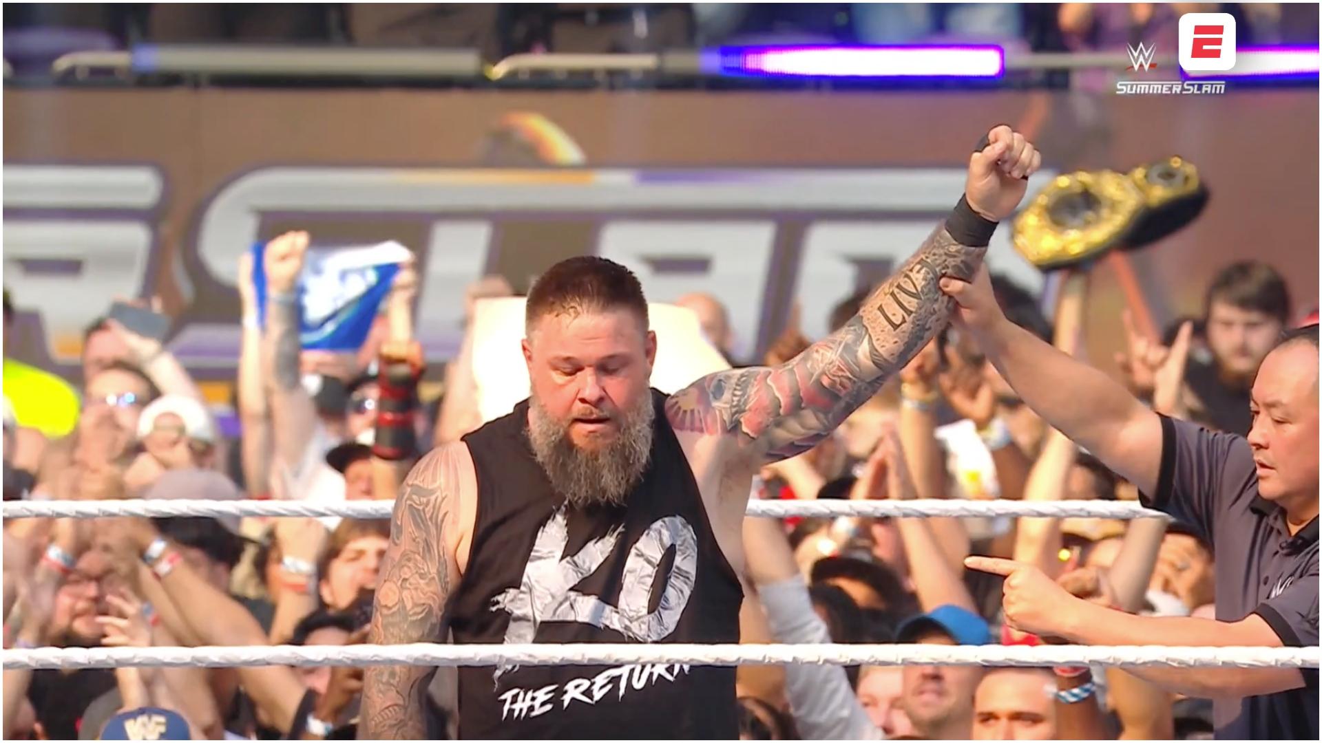 Kevin Owens marca su regreso con una victoria en SummerSlam.