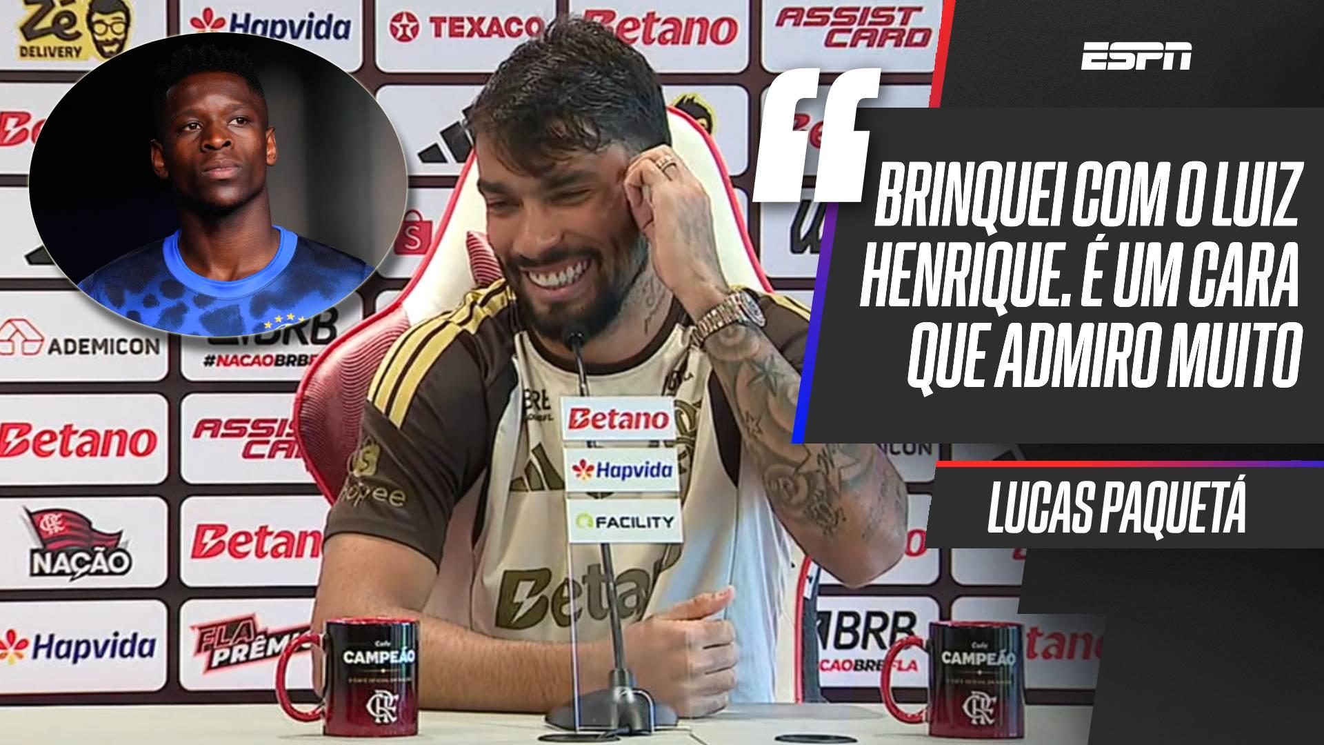 Luiz Henrique no Flamengo? Paquetá admite papo com jogador nos bastidores, mas despista: 'Se vier...'