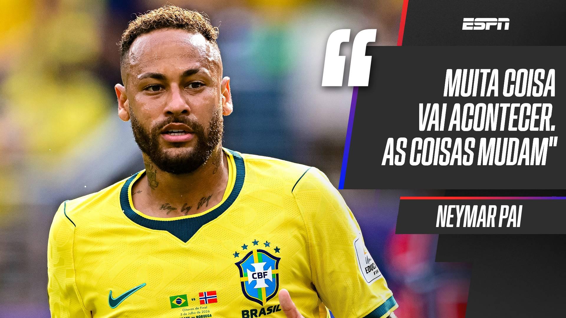 Pai de Neymar deixa retorno de Neymar Jr. em aberto na Seleção Brasileira: 'Você sabe como é que você vai estar daqui a quatro anos?'