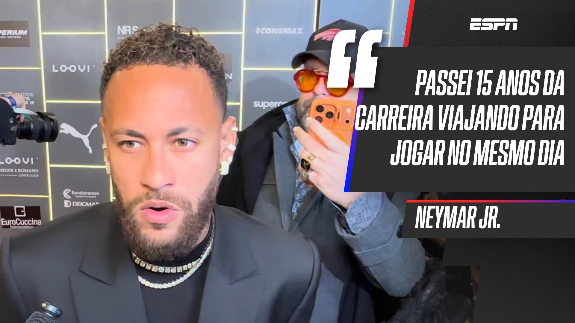 Neymar fala sobre viajar para Remo x Santos no dia da partida: 'É desgastante, não vou mentir'