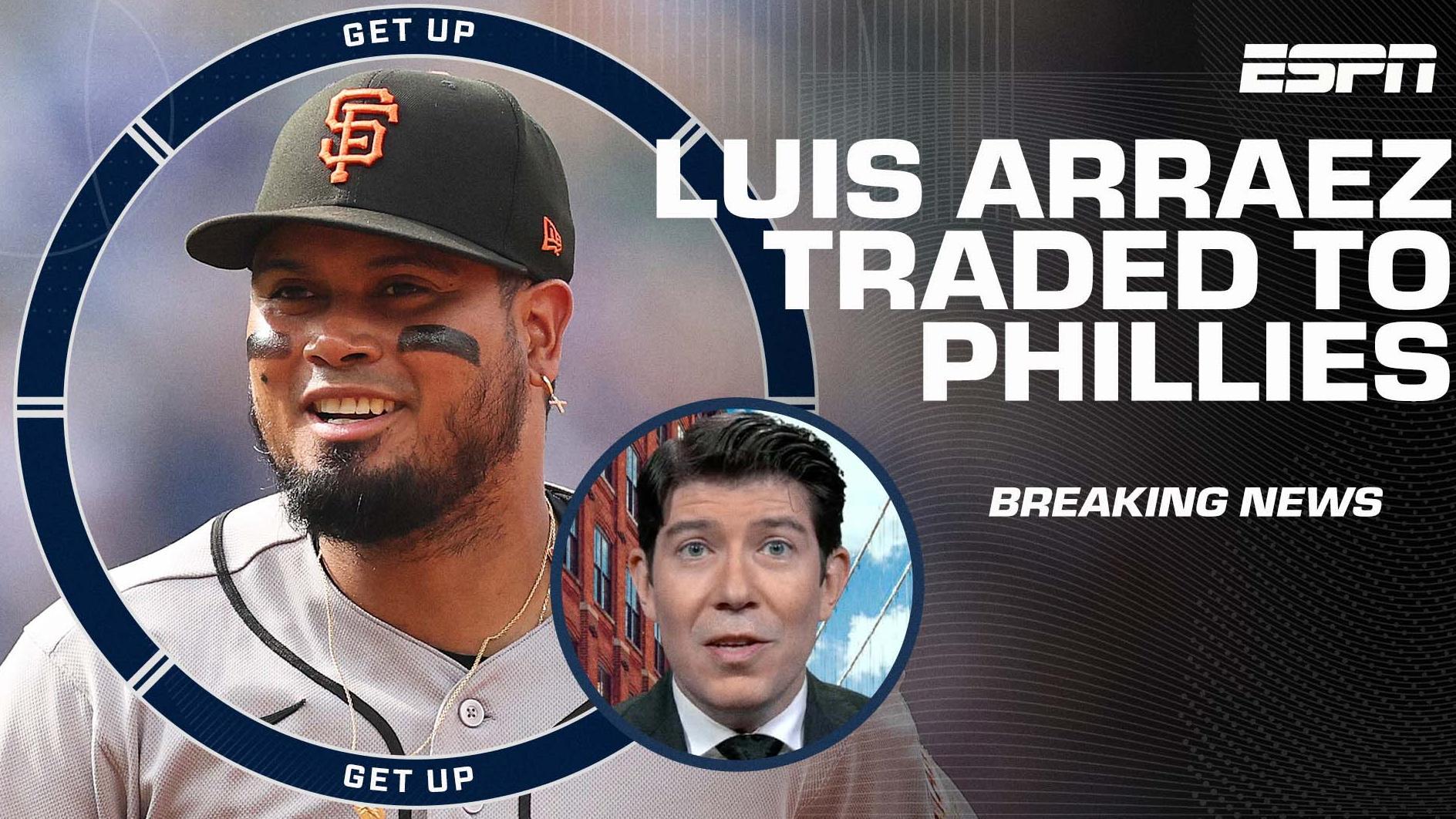The San Francisco Giants trade Luis Arraez to the Philadelphia Phillies