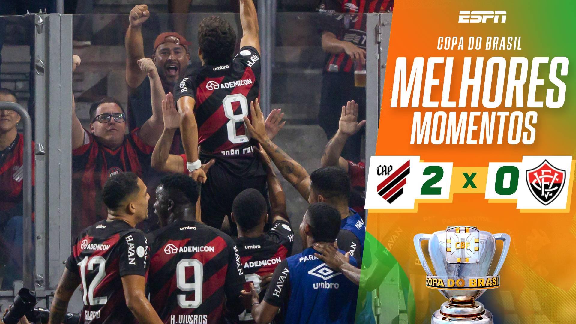 Athletico-PR vence o Vitória no jogo de ida das oitavas de final da Copa do Brasil; VEJA os melhores momentos