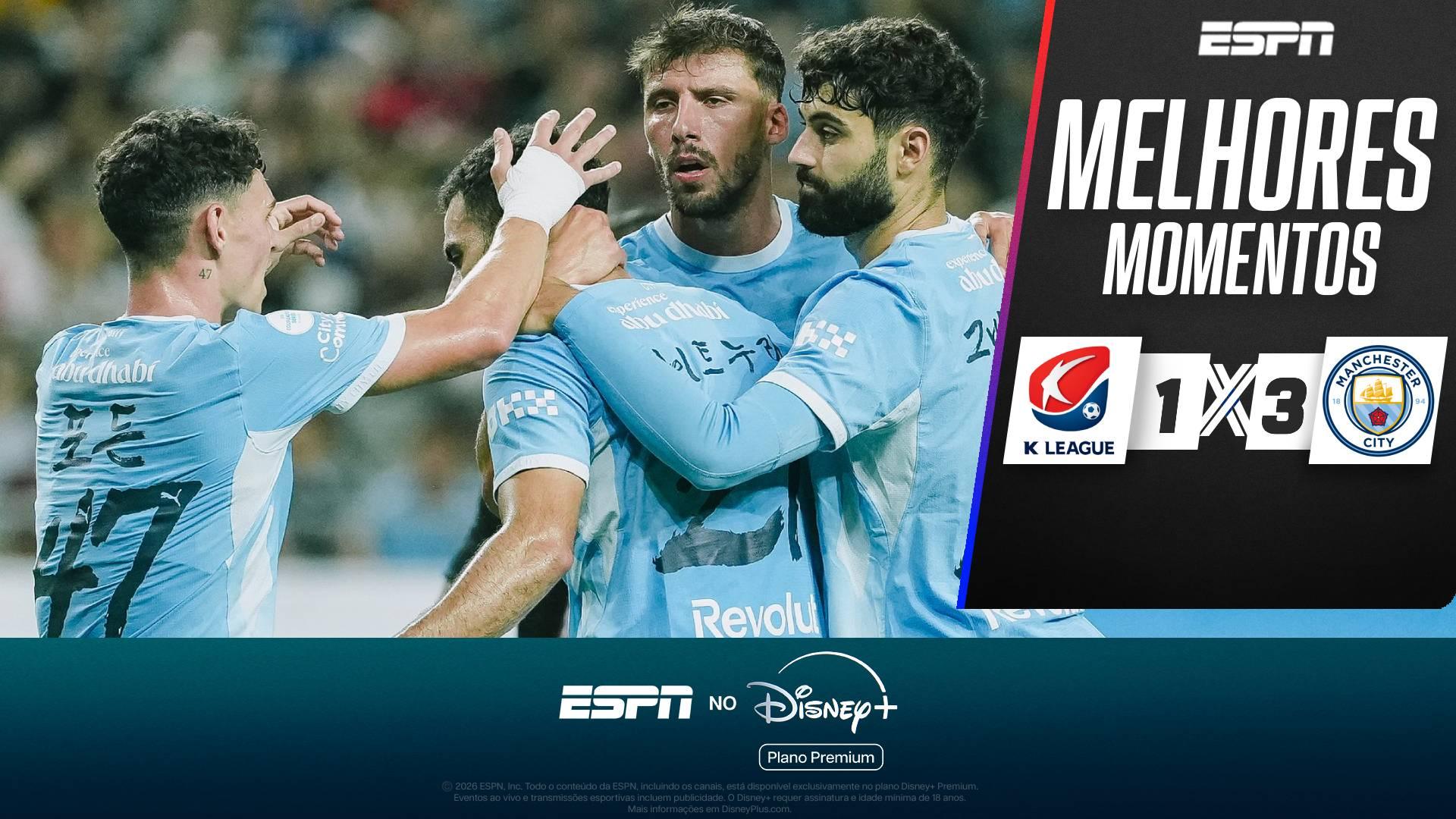 Com brasileiros em campo, Manchester City domina combinado da Coreia do Sul em amistoso; VEJA como foi