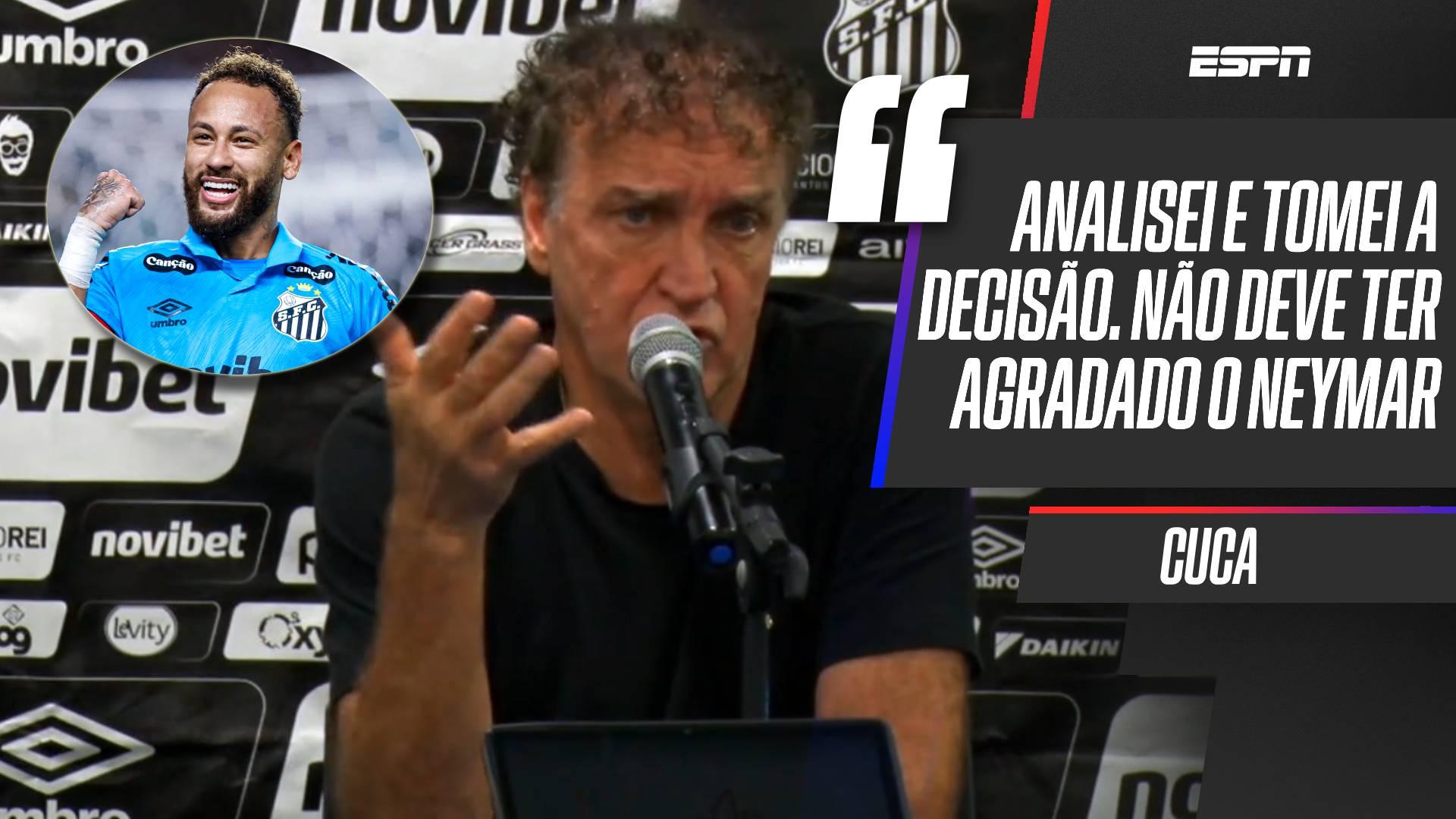 'Sempre que falamos de Neymar é complicado e perigoso', admite Cuca