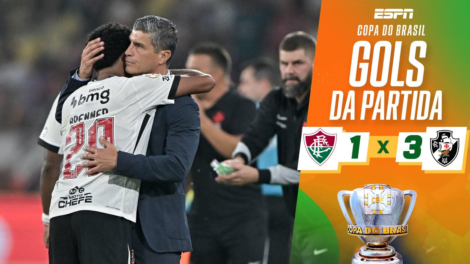Brenner brilha, comanda vitória e classificação do Vasco contra o Fluminense na Copa do Brasil; VEJA os gols