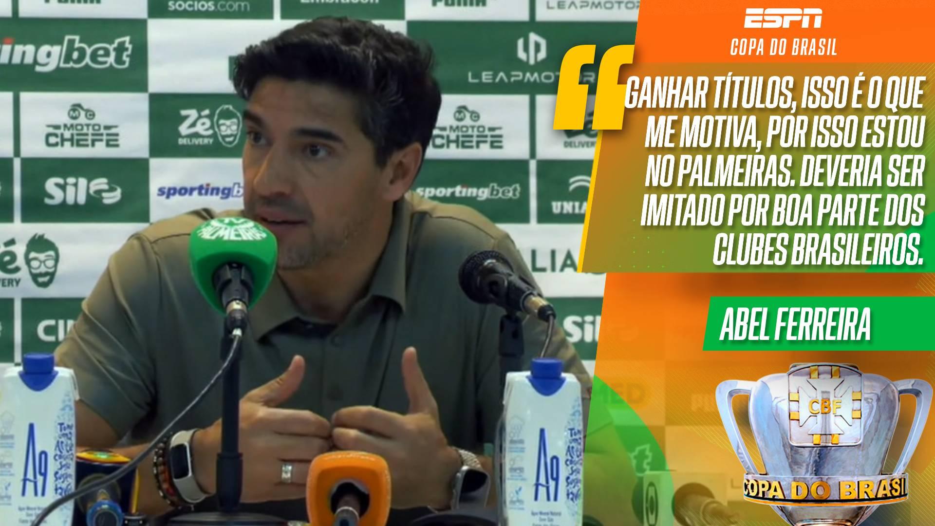 Abel diz que Palmeiras é um clube que deve ser imitado e explica decisão por permanecer no time: 'Exemplo de gestão'