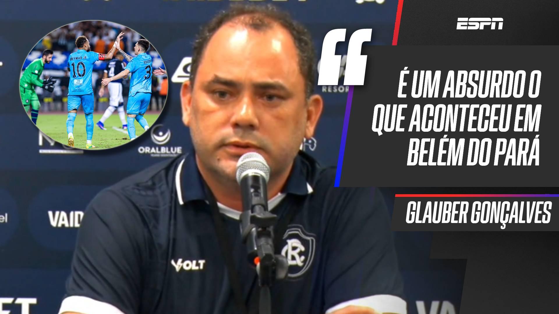 Dirigente do Remo lembra polêmica em Vitória x Palmeiras  e protesta contra arbitragem após derrota para o Santos: 'Absurdo'
