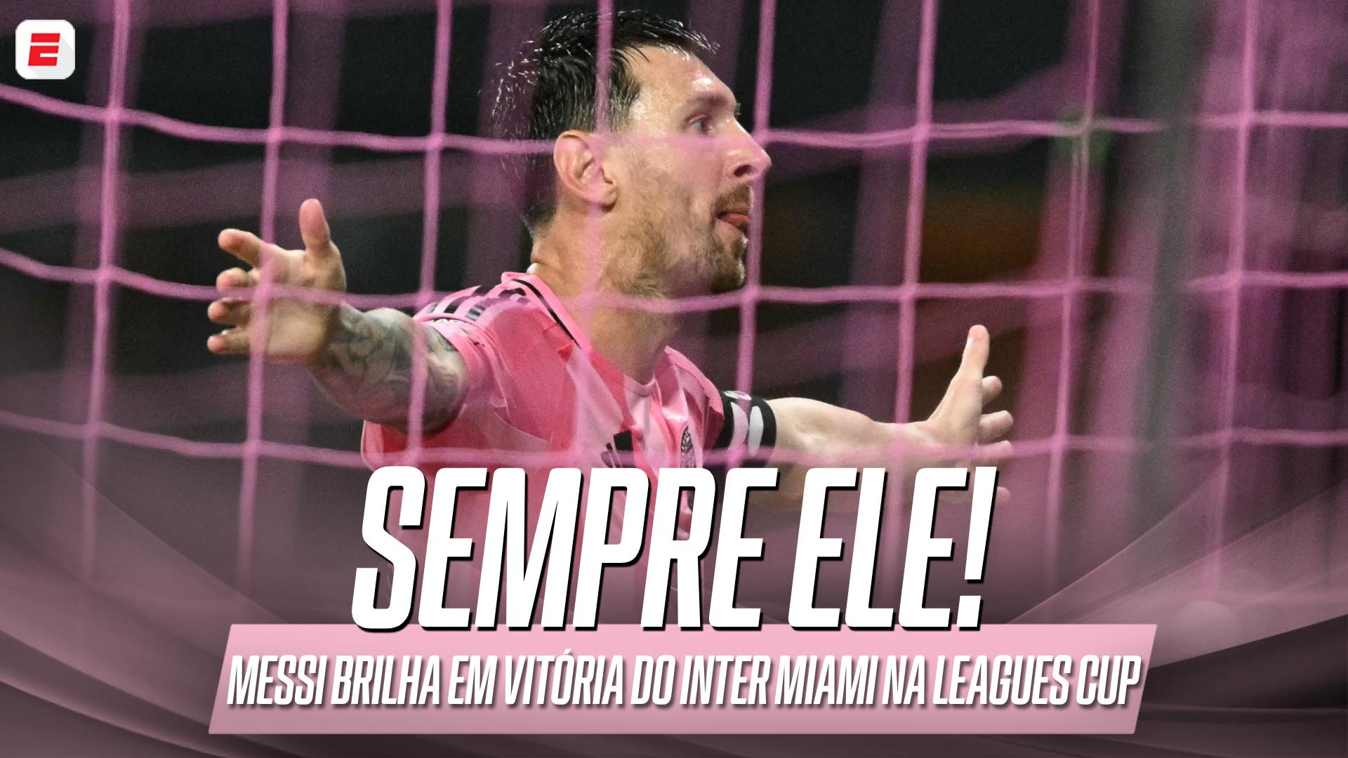 Dois gols e assistência! VEJA o show de Messi contra o Atlético San Luis na Leagues Cup