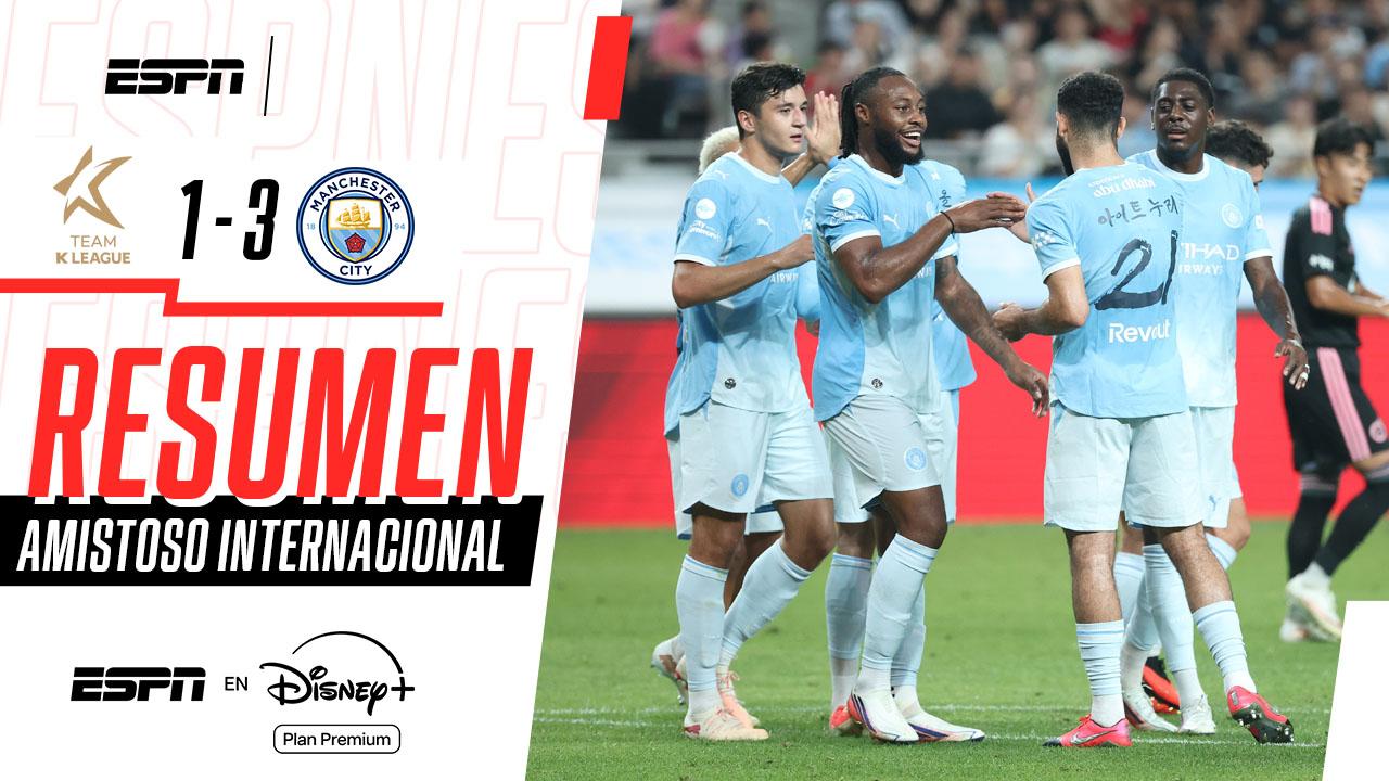 Manchester City se impuso con comodidad ante las K-League Stars