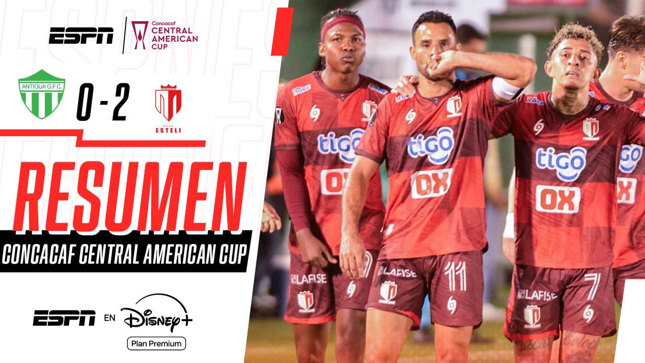 Real Estelí venció a Antigua por 2-0 y escaló hasta la cima de su grupo