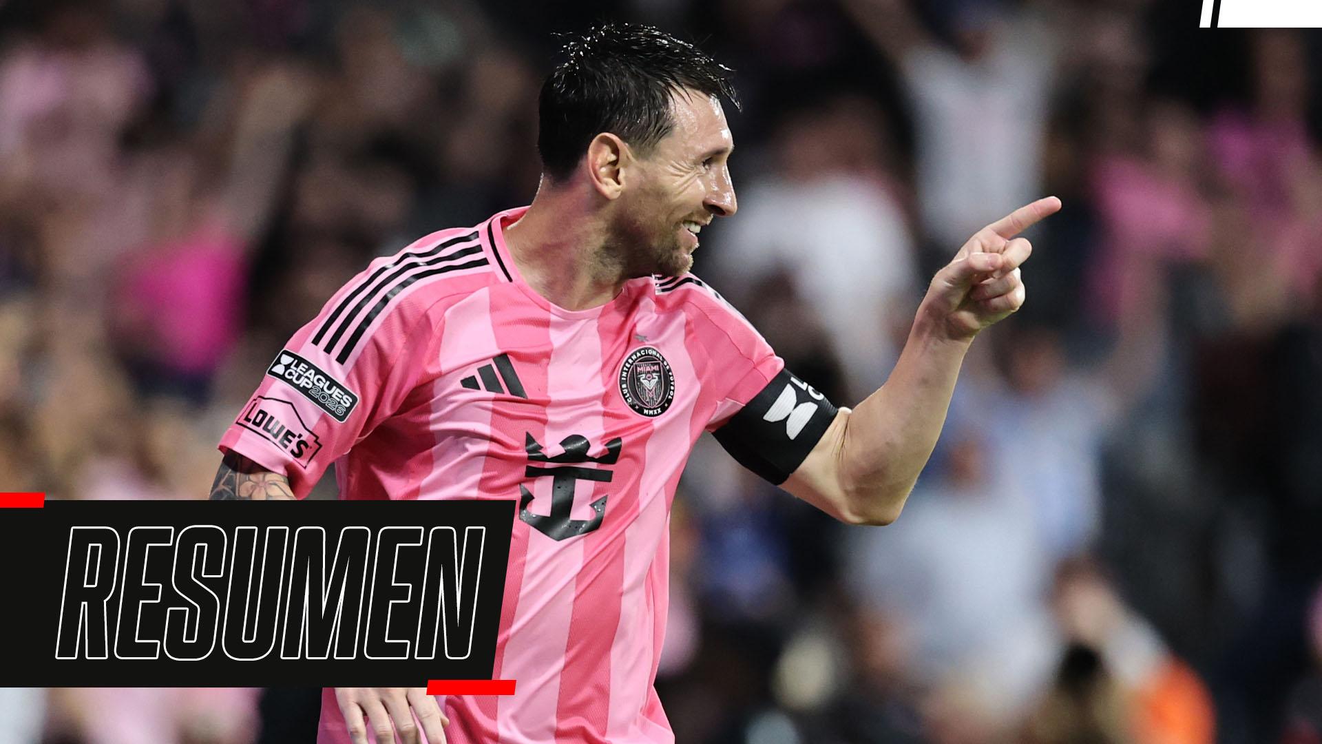 ¡Doblete de Messi en la victoria de Inter Miami ante Atlético San Luis!