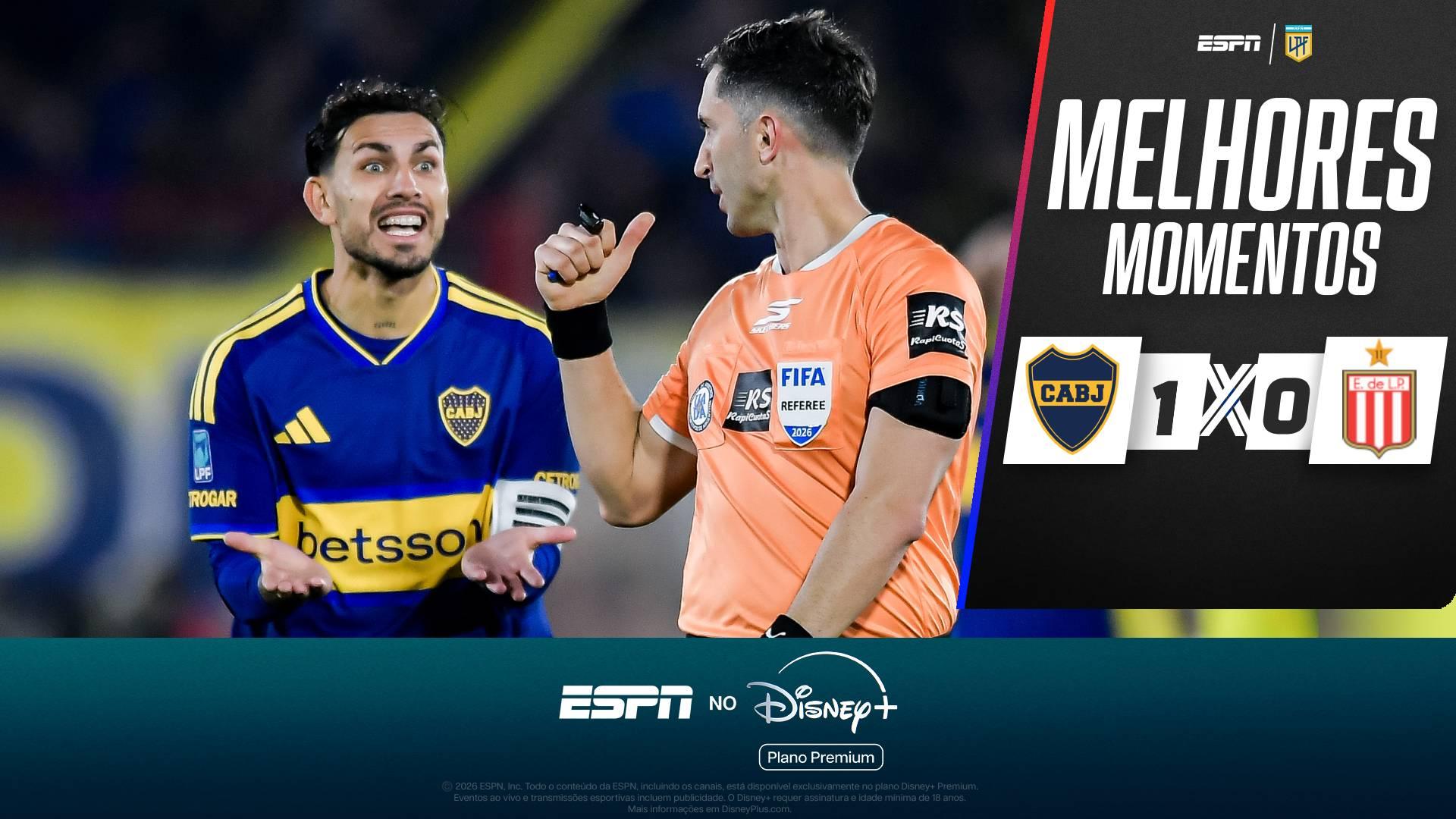 Paredes 'carrega o piano' e lidera vitória do Boca Juniors contra o Estudiantes pelo Campeonato Argentino; VEJA os melhores momentos