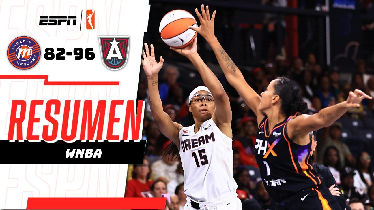 Atlanta Dream controla y vence 96-82 a Phoenix Mercury