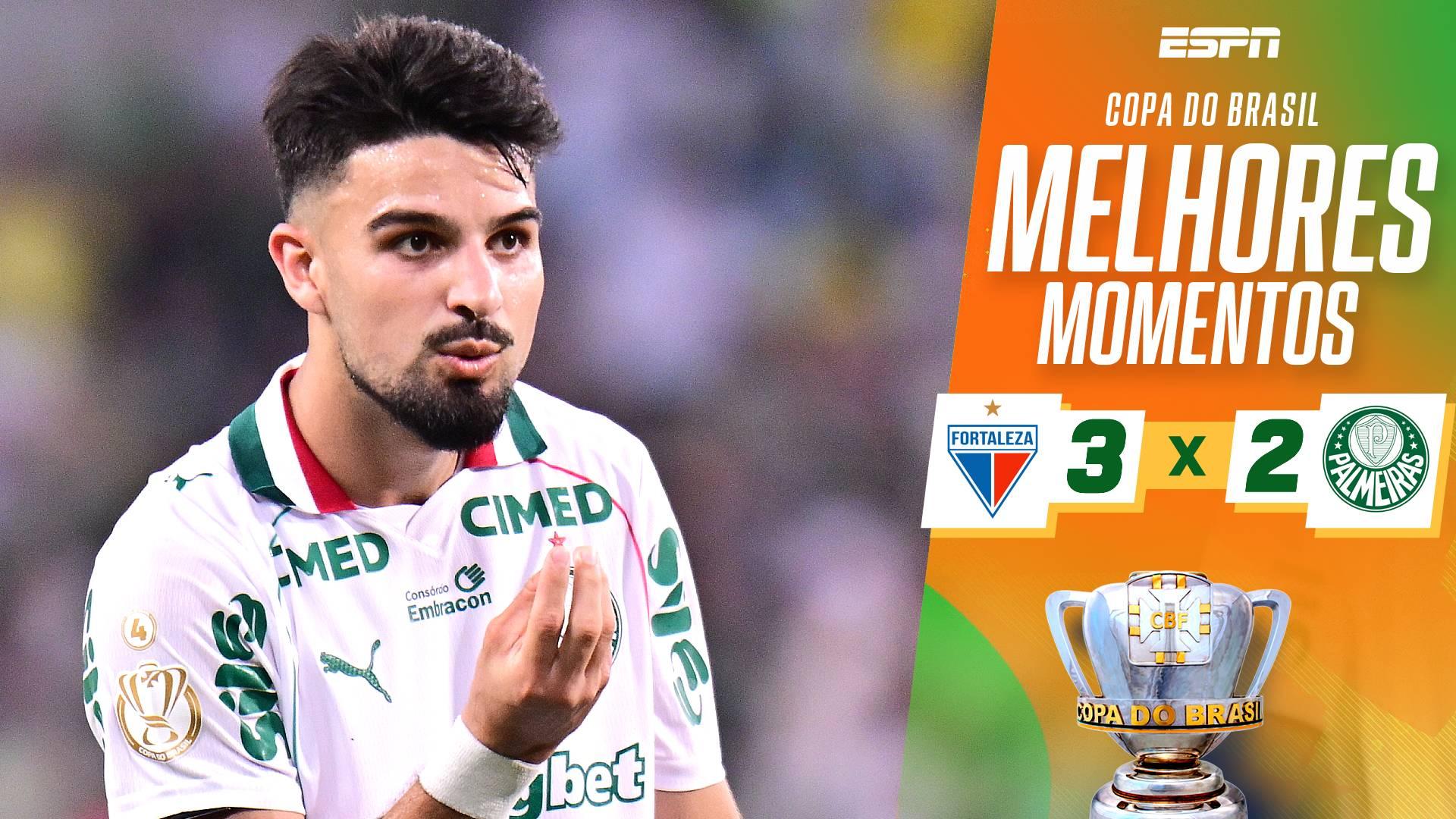 Palmeiras perde fora de casa para o Fortaleza, mas fica com a classificação na Copa do Brasil