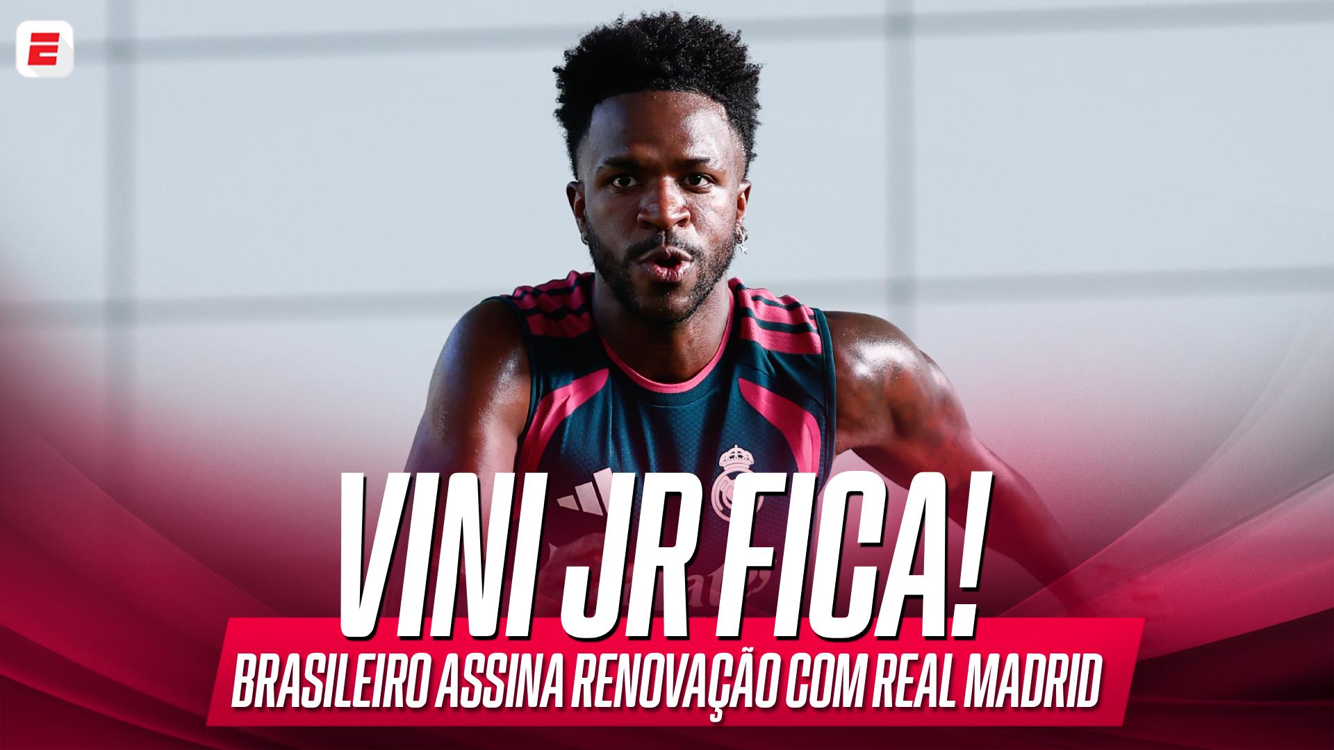Vini Jr renova contrato com o Real Madrid; Gustavo Hofman traz detalhes