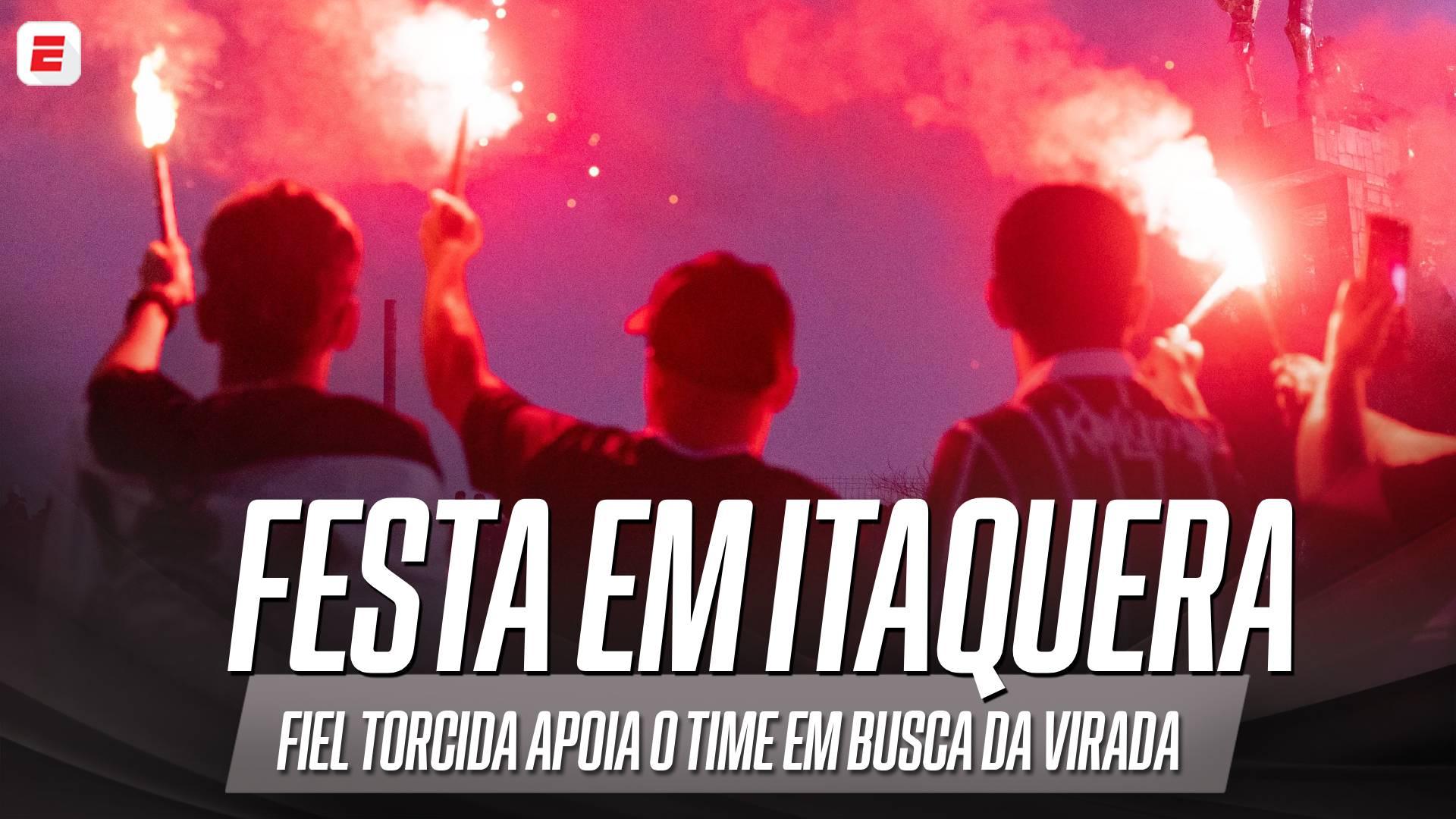 A Fiel acredita! Torcida faz festa e apoia o Corinthians antes do duelo decisivo contra o Internacional pela Copa do Brasil
