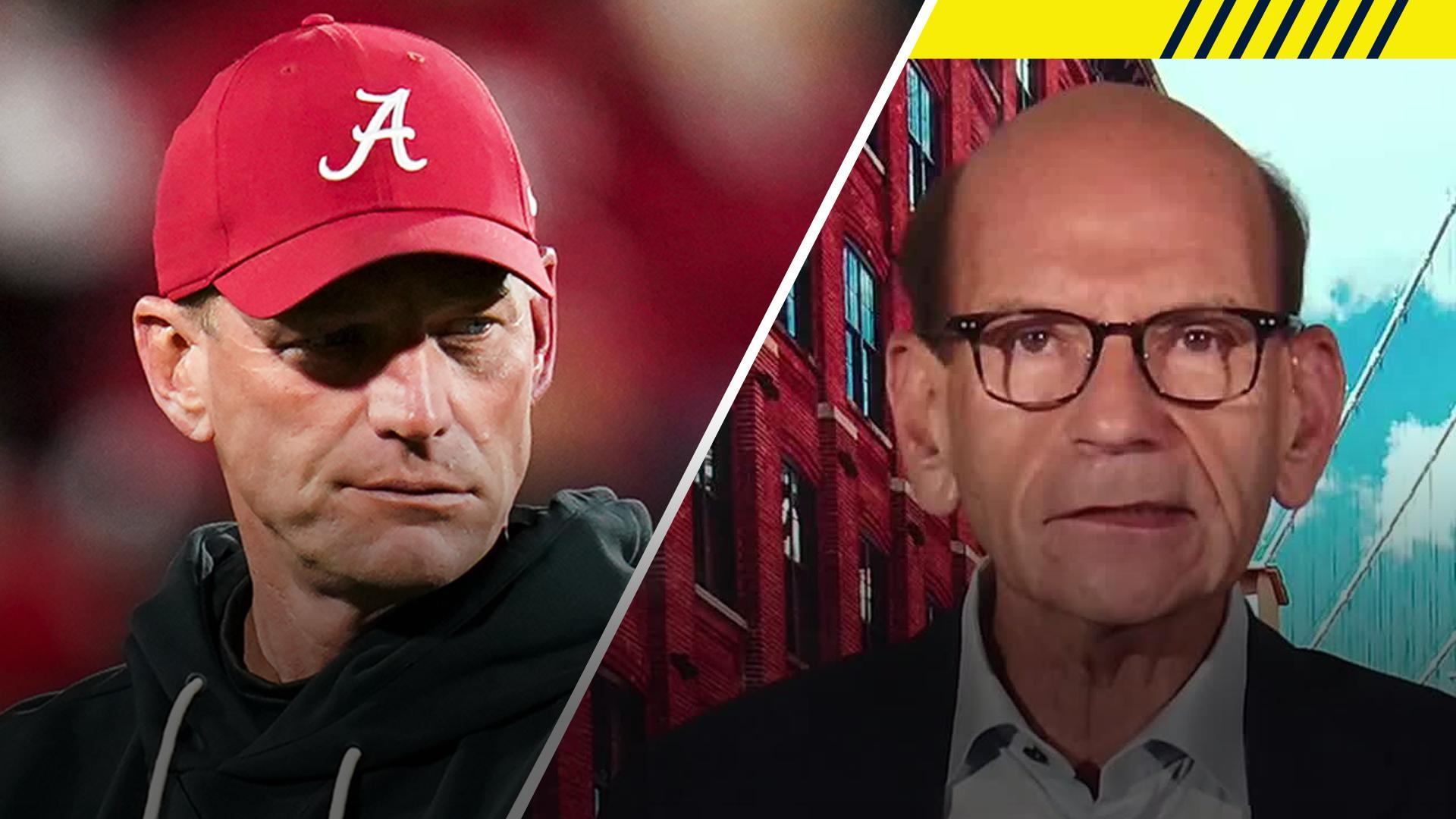 Finebaum: 'Mr. AI' Kalen DeBoer needs to make CFP to avoid hot seat