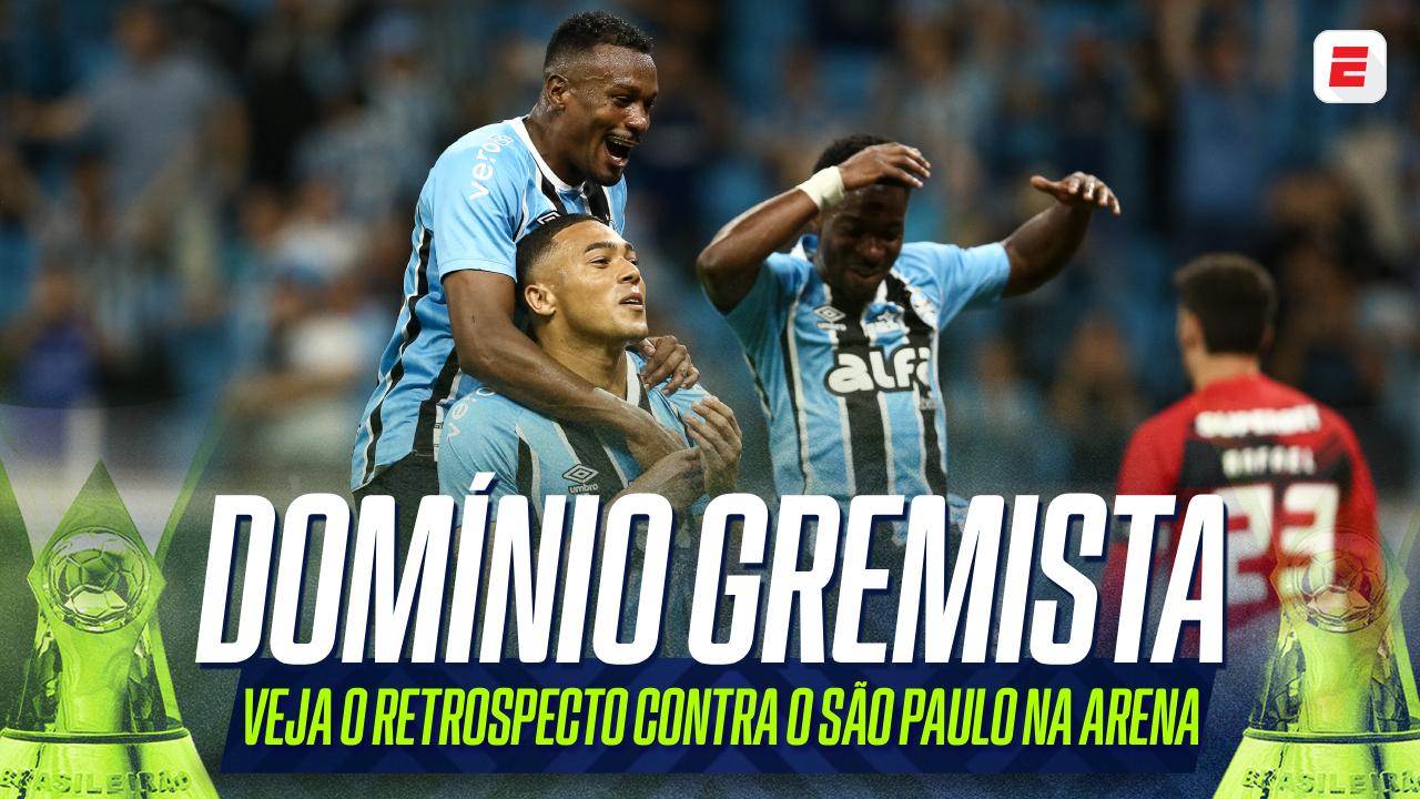 Retrospecto recente anima! Grêmio venceu nove dos últimos 10 duelos contra o São Paulo na Arena
