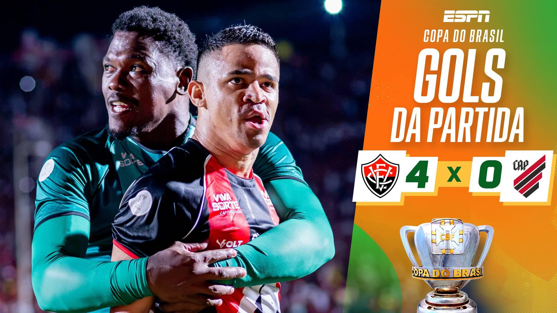 Reviravolta na Copa do Brasil: a goleada sobre o Athletico-PR que levou o Vitória às quartas de final