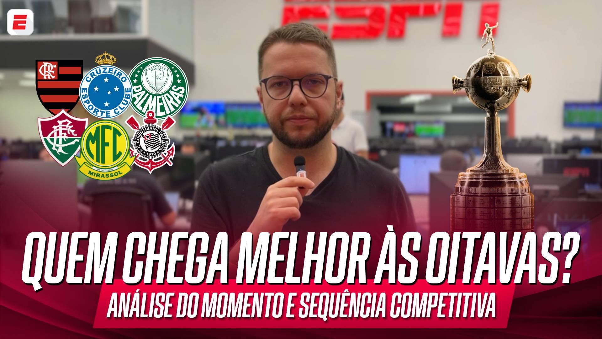 Qual time brasileiro chega melhor para as oitavas de final da Libertadores e por quê? André Donke analisa