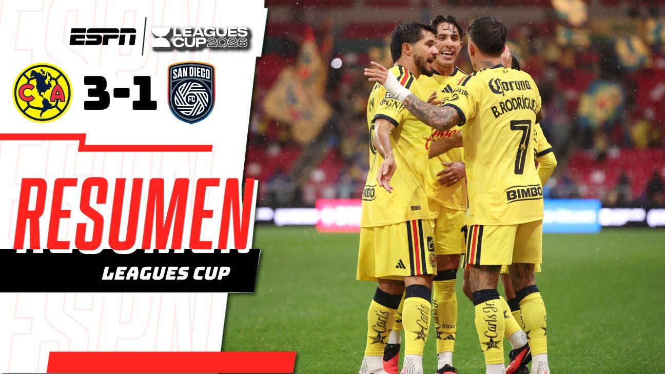 América vence 3-1 a San Diego FC con una gran actuación de Brian Rodríguez