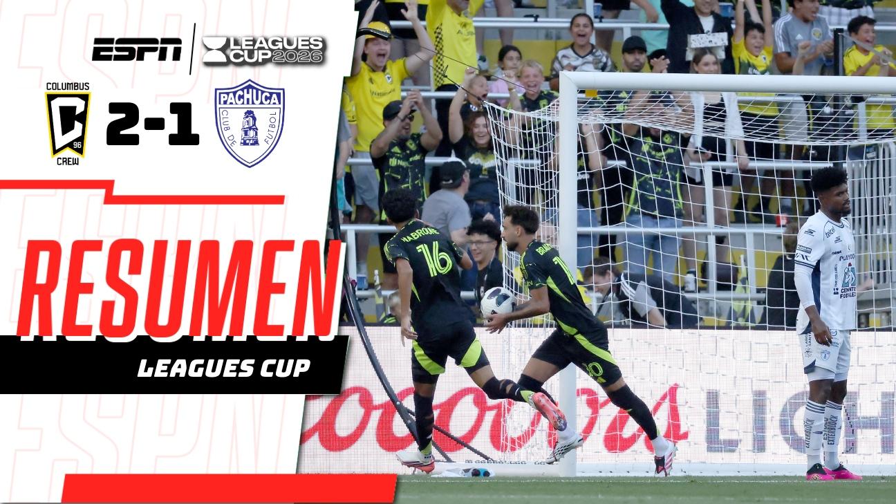Columbus Crew gana 2-1 ante Pachuca y toma fuerza en la Leagues Cup