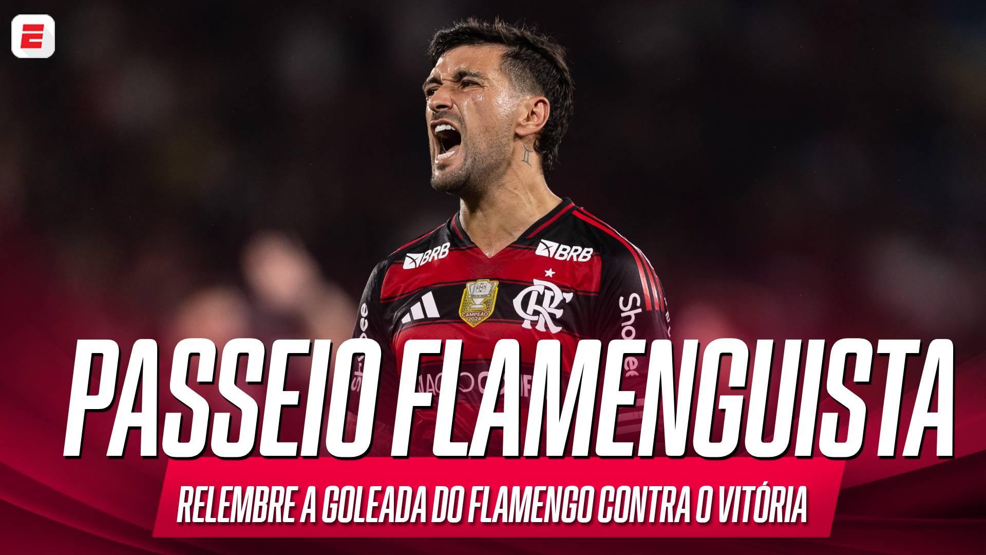 Brilho de Arrascaeta, gol antológico e oito gols marcaram o último Flamengo x Vitória no Maracanã pelo Brasileirão; Relembre