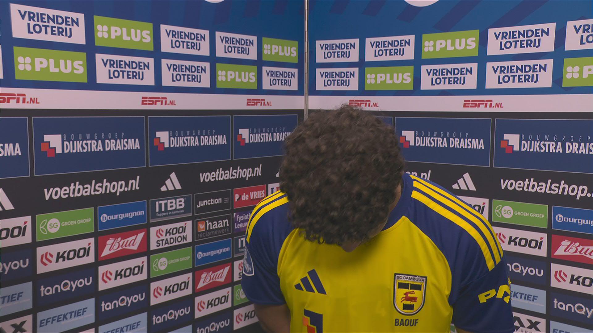 Baouf: "Ik ben nu speler van Cambuur en weet niet of ik nog zal vertrekken of niet"